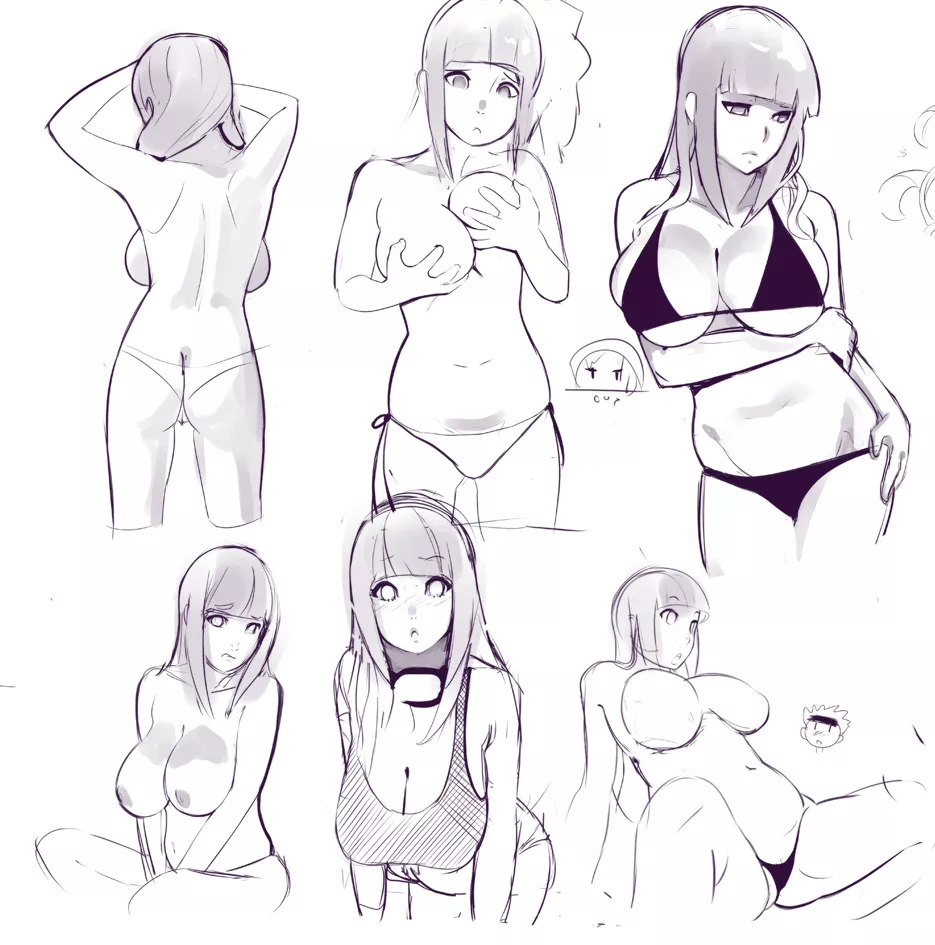 Some Hinata sketches posted by moiXXjo