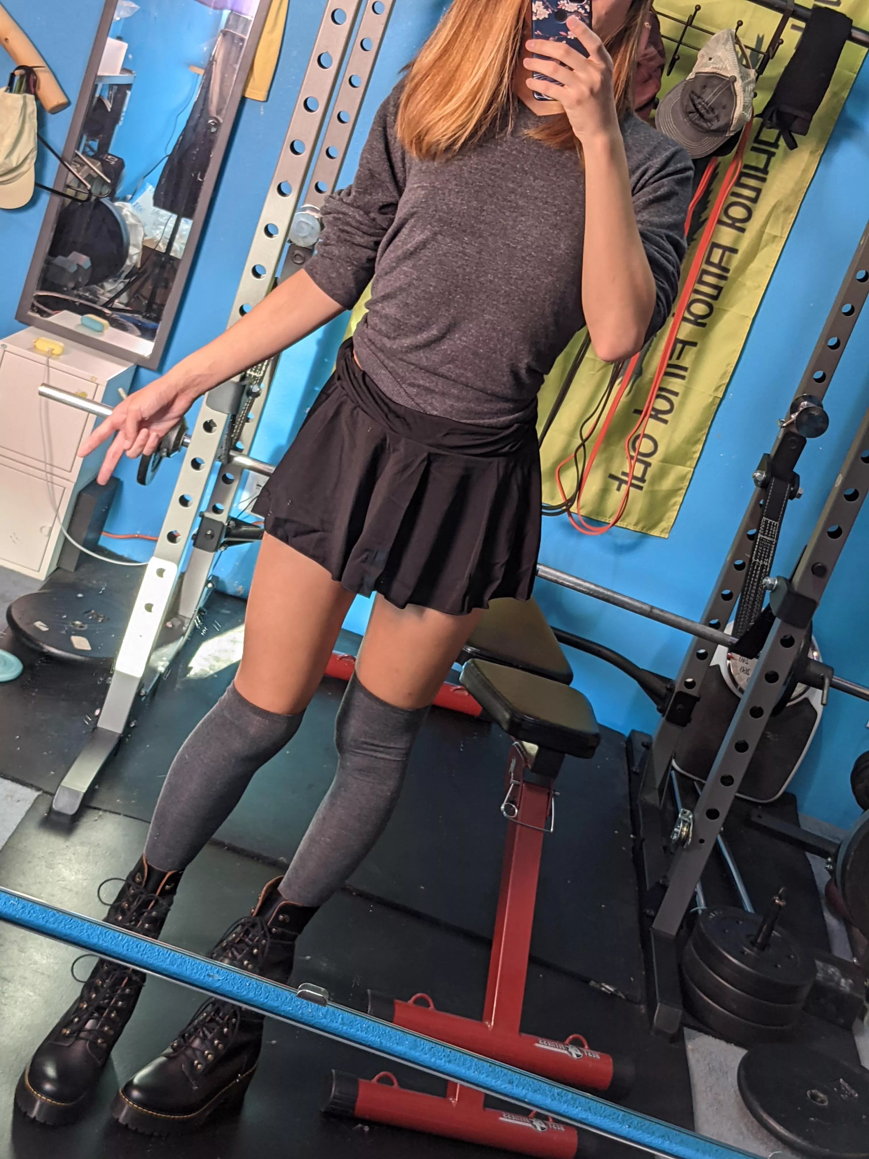 Someone bet me I couldn't look cute... Did I just get tricked into putting on a skirt??? posted by FemboyFitness