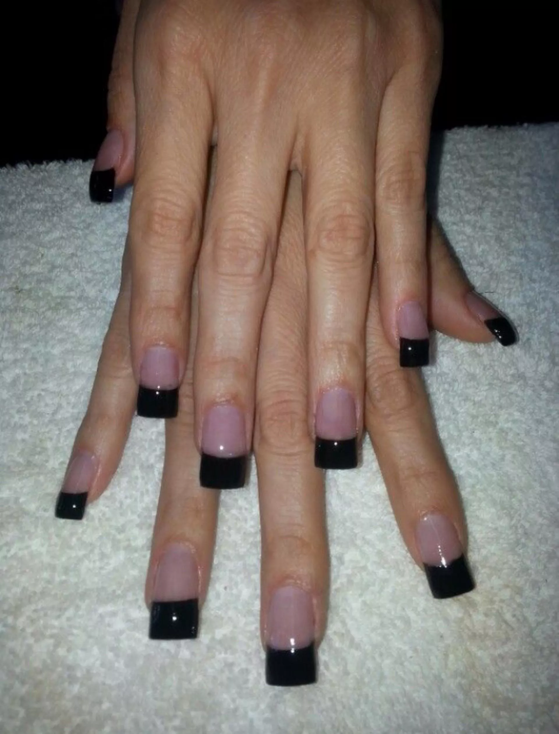 Someone loves black french tips? posted by Ok-Depth-1459