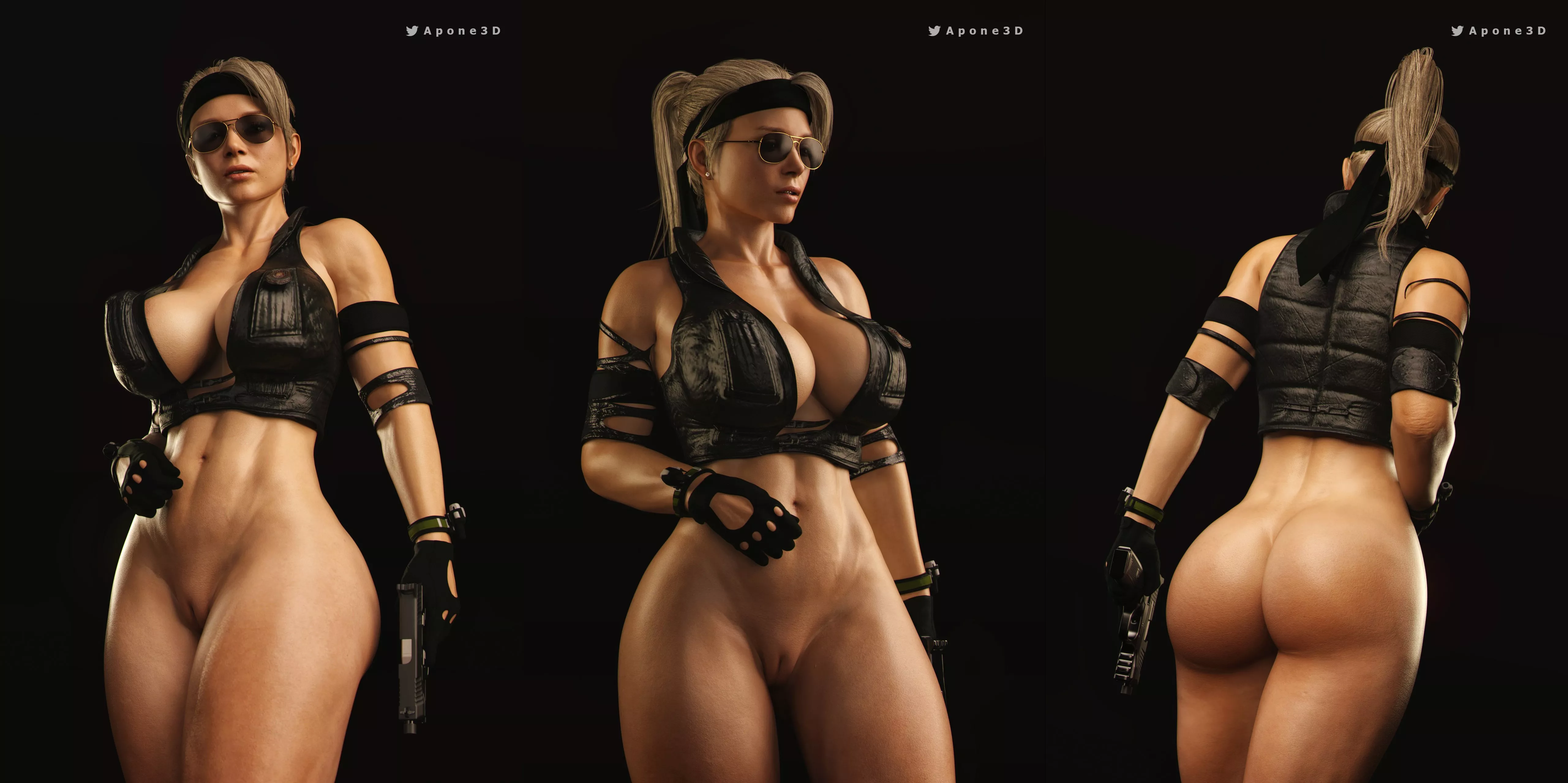 Sonya Blade (Apone3D) [Mortal Kombat] posted by pouli-