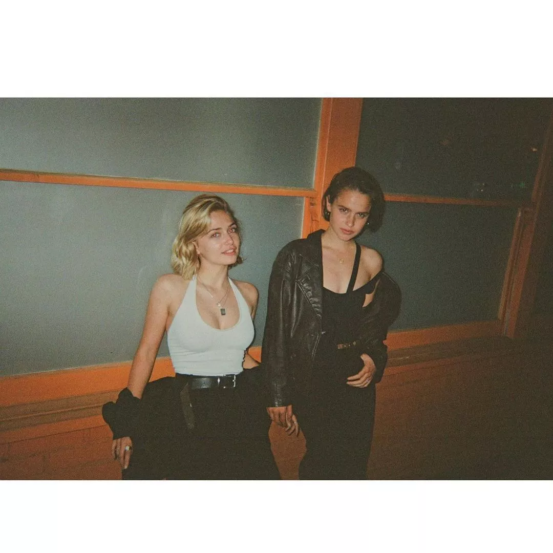 Sophie Simnett and Clara Ruggard posted by GlamMetalLion