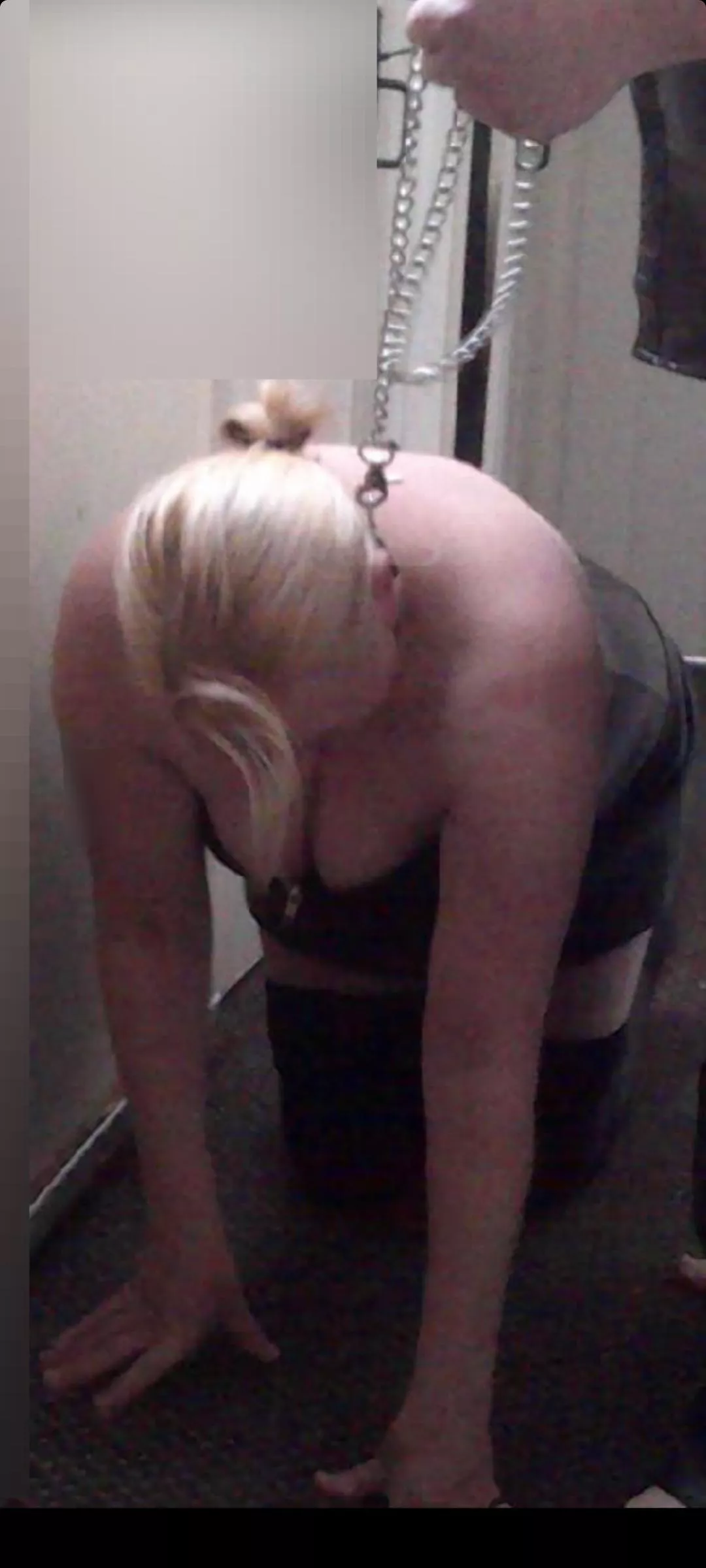 Sorry its so grainy. Need to invest In a better camera posted by bondagefemale34