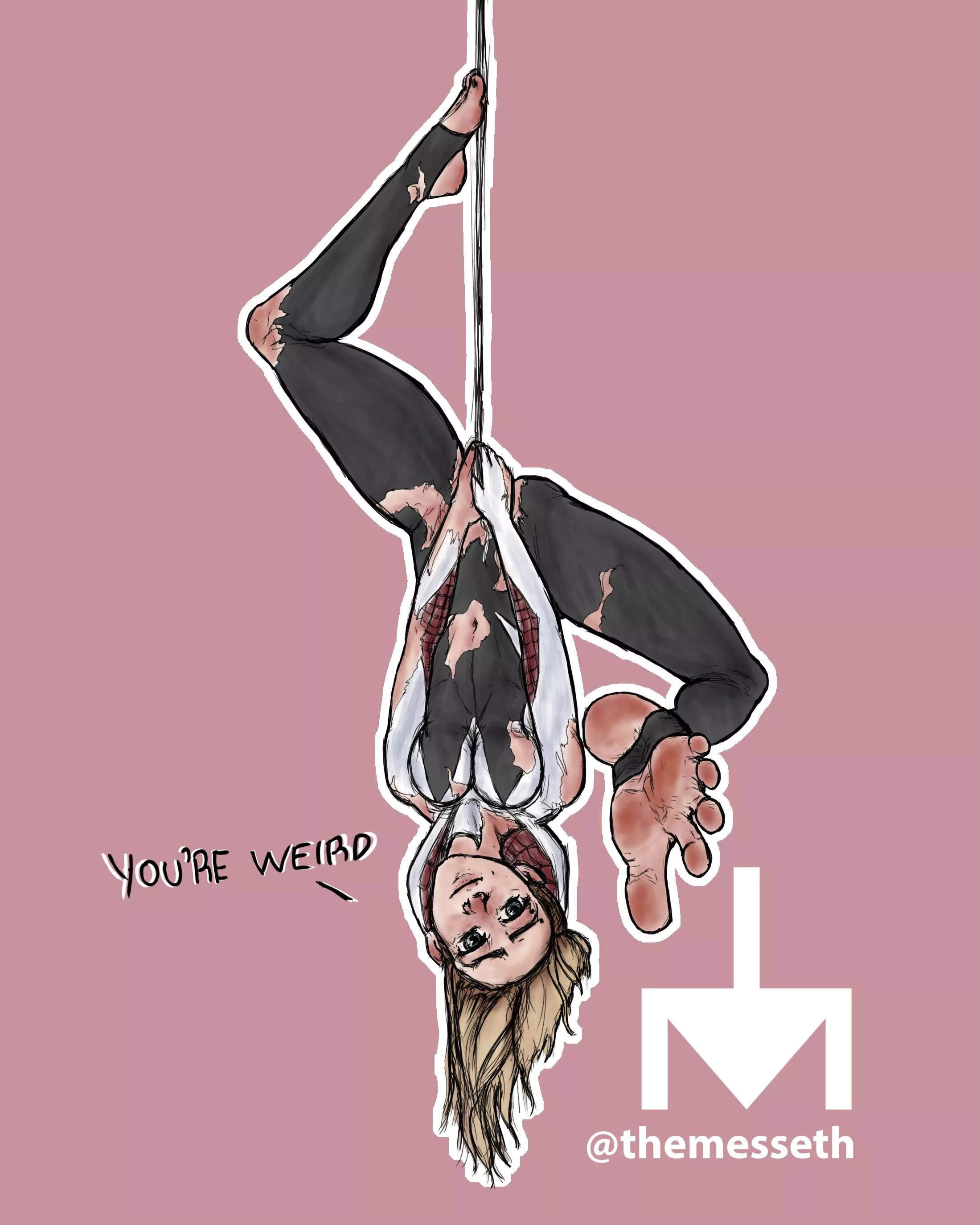 Spider-Gwen is mean (themesseth) [IntotheSpiderVerse] posted by themesseth