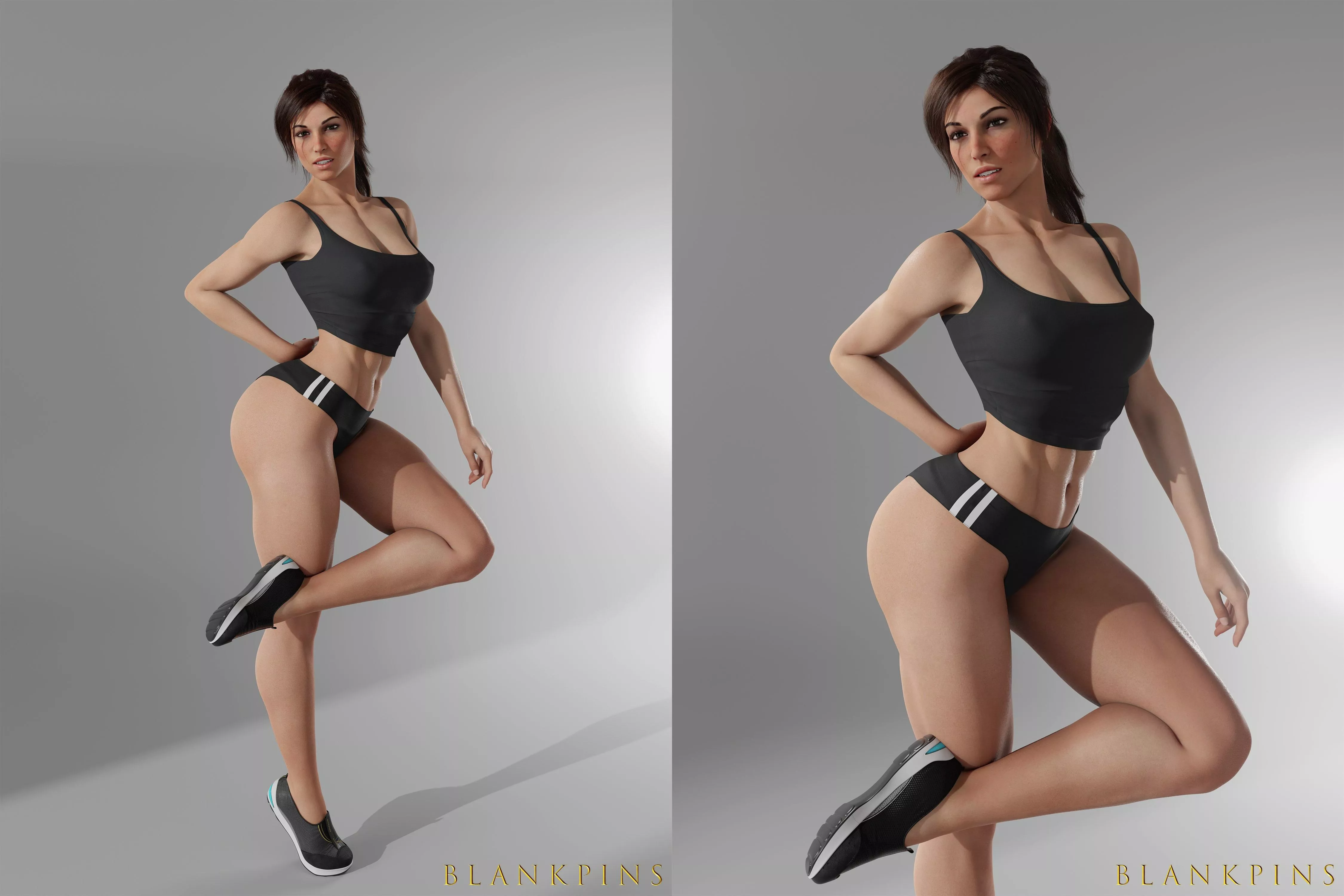 Sporty Lara (blankpins) [Tomb Raider] posted by Kuro-Oji