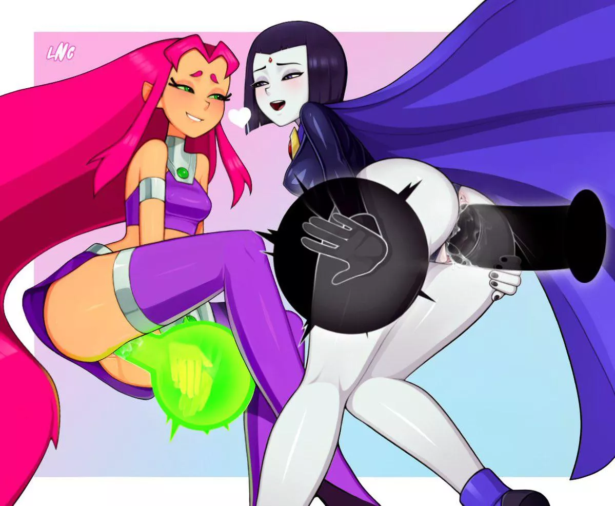 Starfire & Raven get naughty with their powers. [Teen Titans] (Loodncrood) posted by Dirtydan794