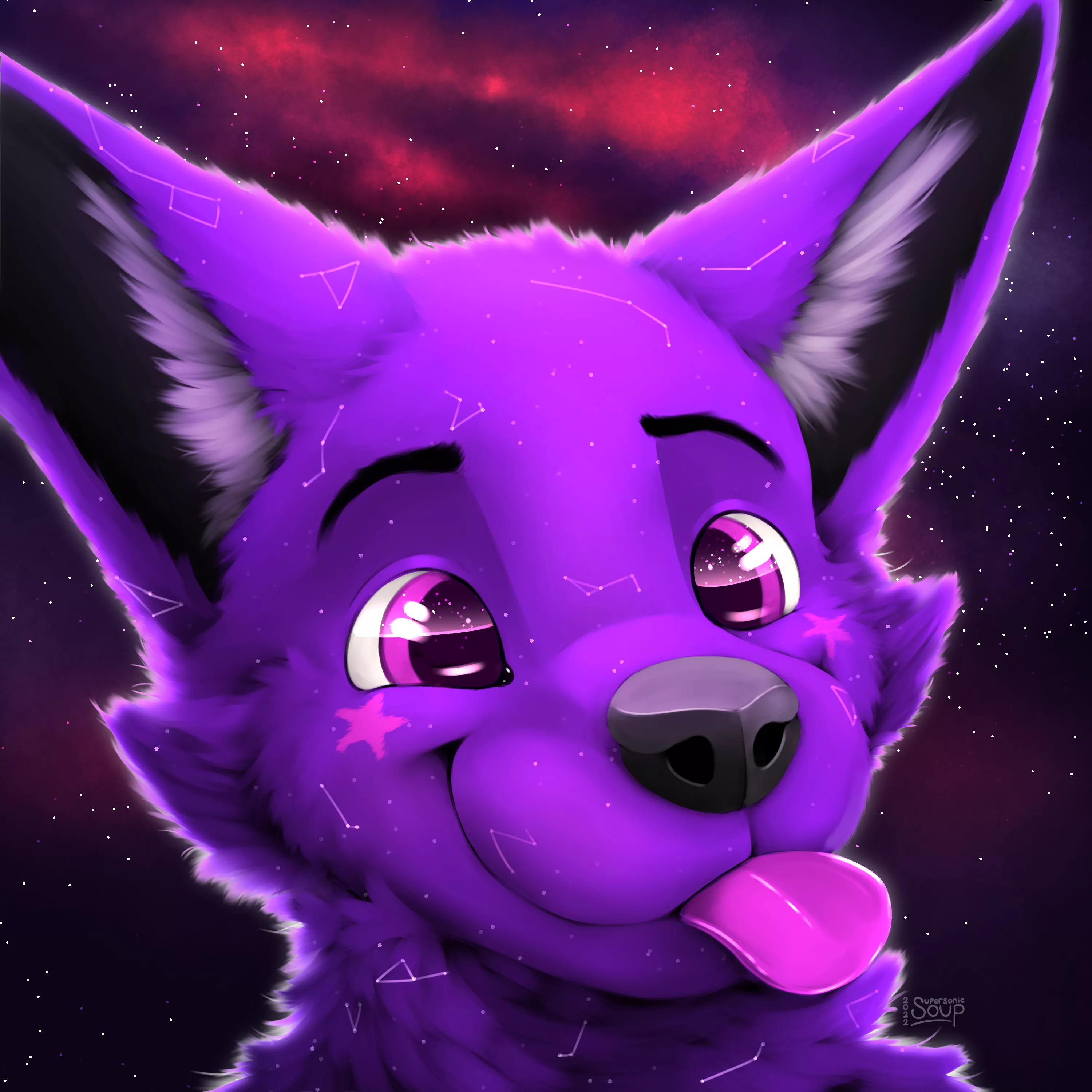 Starry-Eyed Blep! (Art by me, @SupersonicSoup) posted by SupersonicSoup