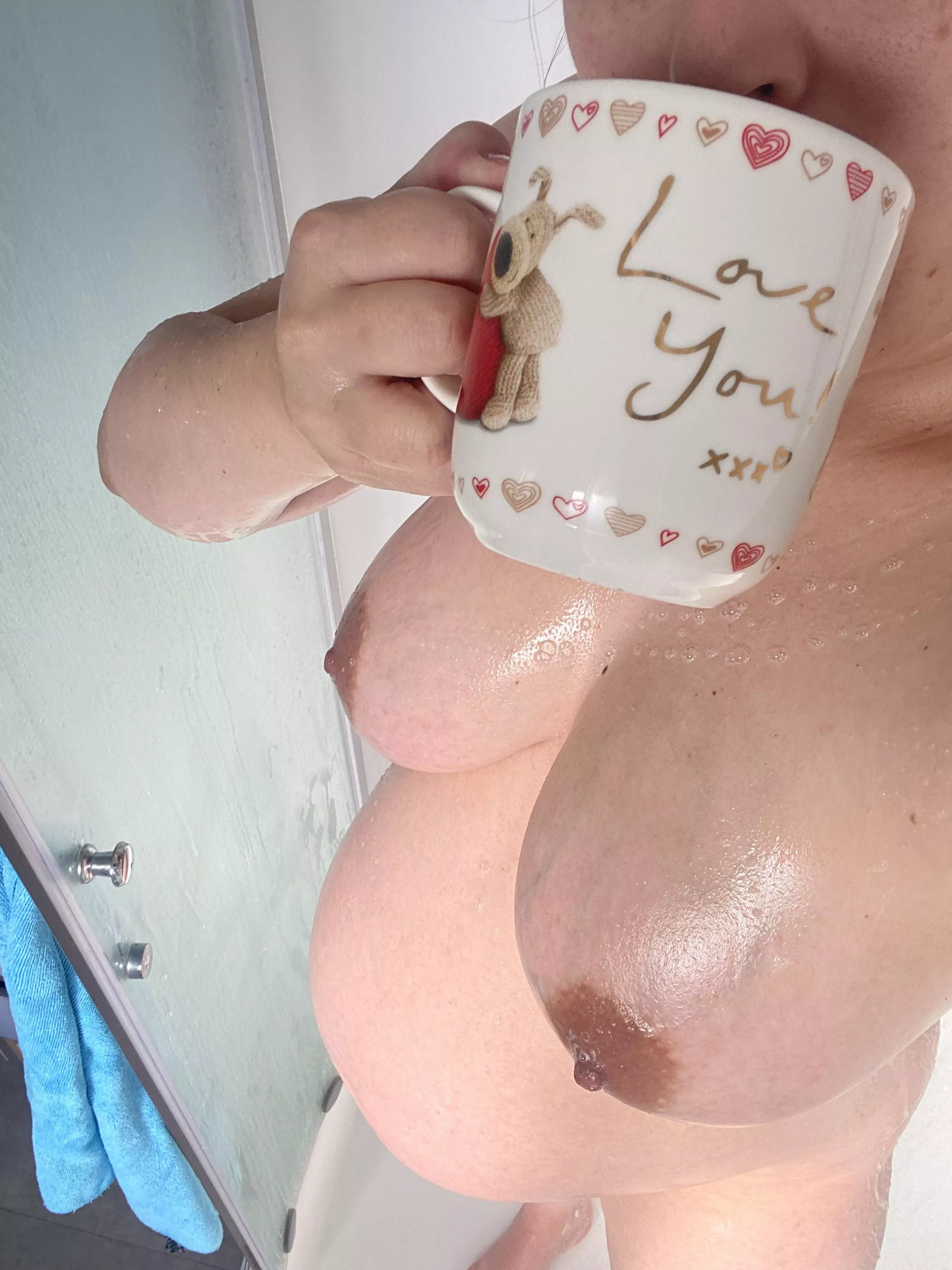 Starting my birthday weekend off with a coffee shower! No better way to start the weekend 🥰 posted by c00lcumbers