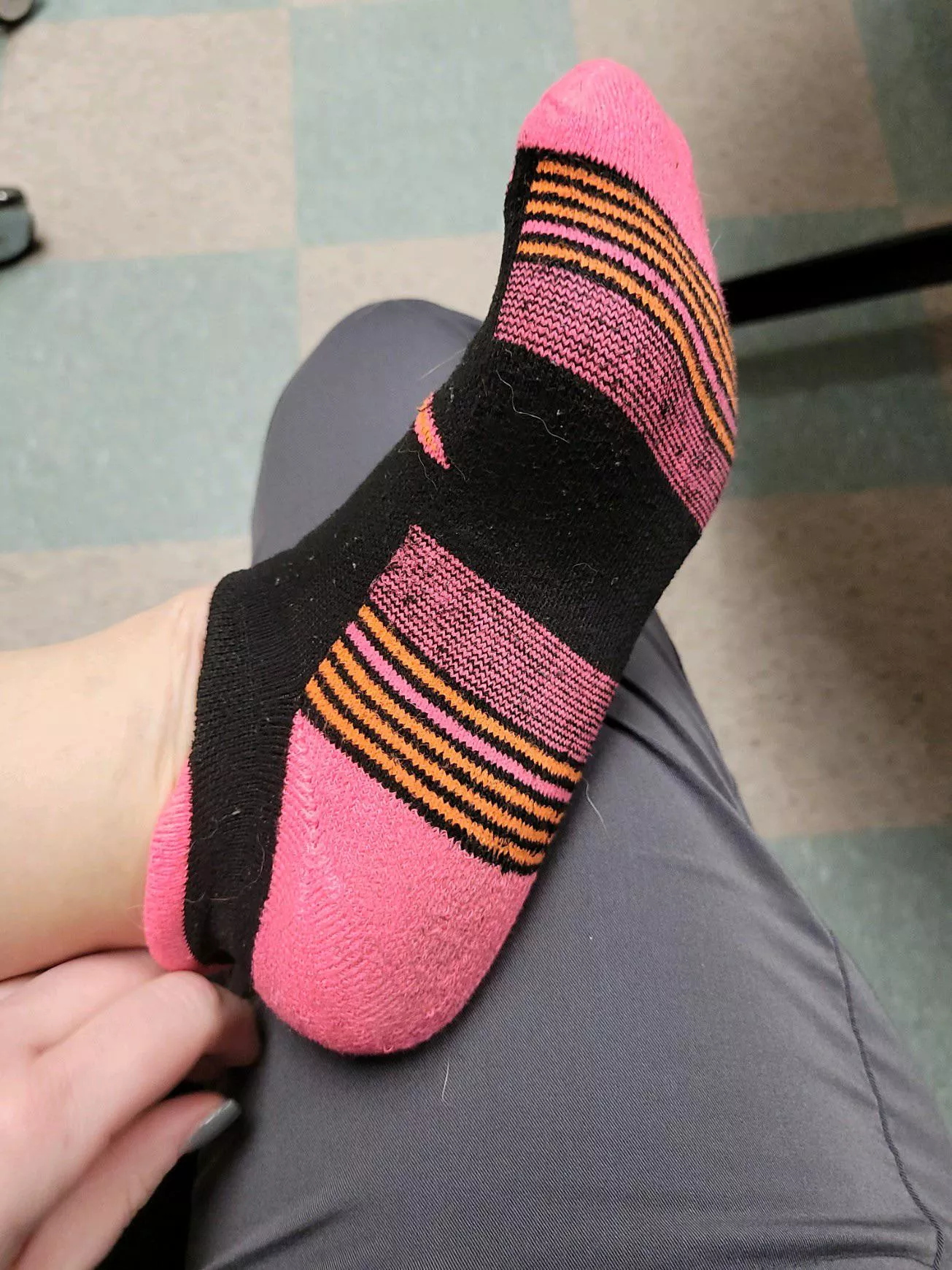 Still available!! I’m a nurse and I wore these for 5 days and boy do they reek. You know you want to sniff my socks! DM if interested! posted by Valkyrierae1