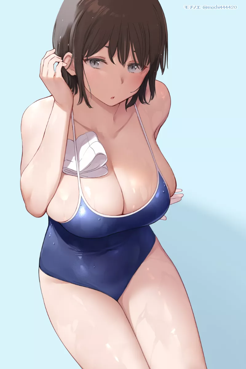 Still Wet In Her Swimsuit (Mochi) [Original] posted by sequence_string