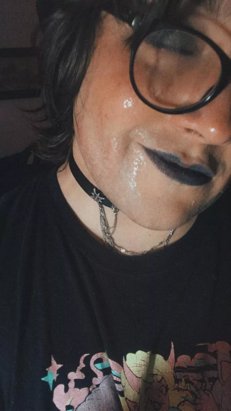 Straight guy ruined [M]y makeup and painted my face... so I walked home wearing the evidence 😊✨😈💦 posted by a_stoned_femboy