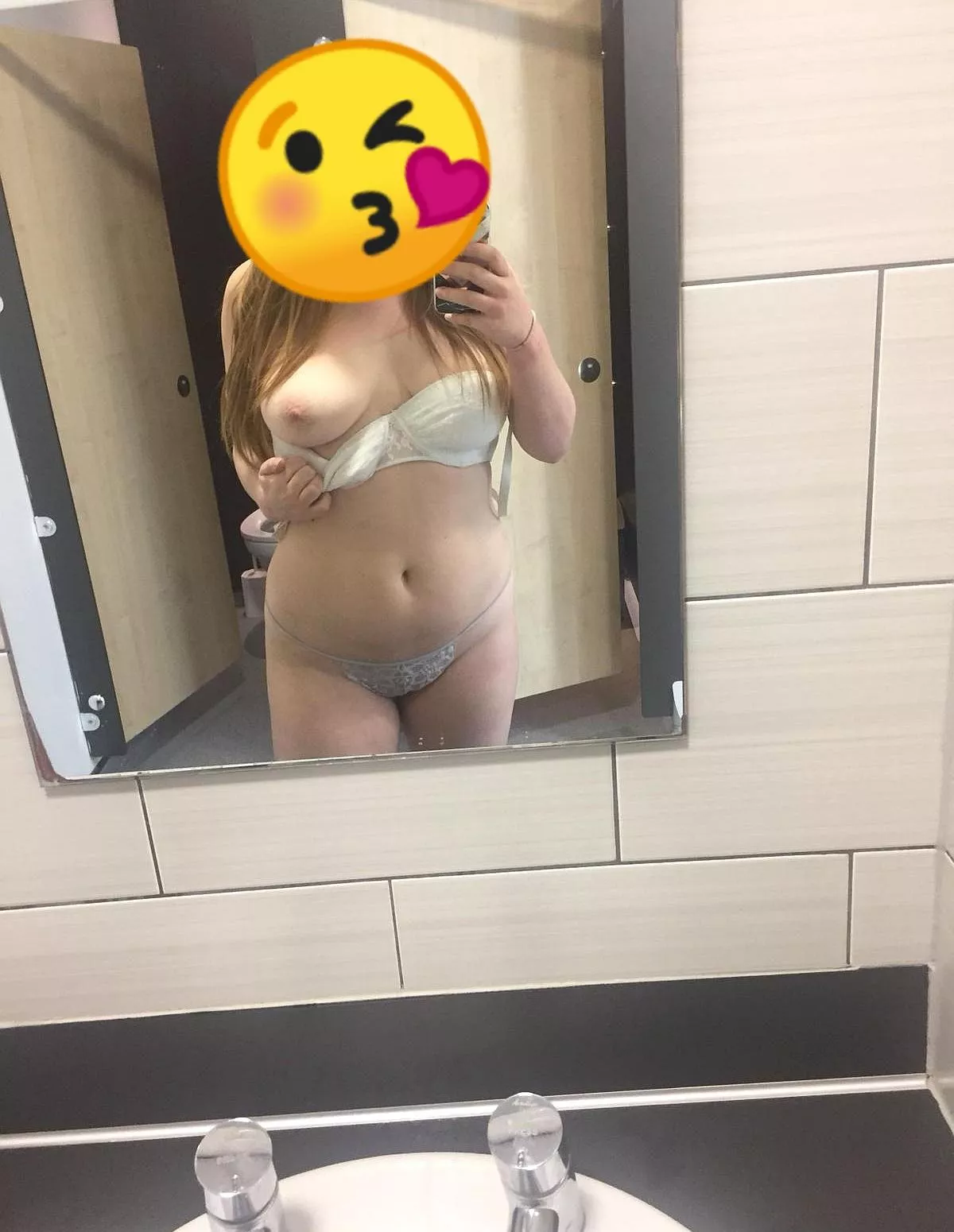 stripped off to my underwear in a public toilet [F] posted by Girl_exhib11