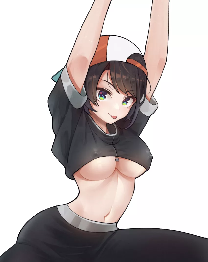 Subaru exercising (Art by GreatoDoggo) posted by HentaiAH