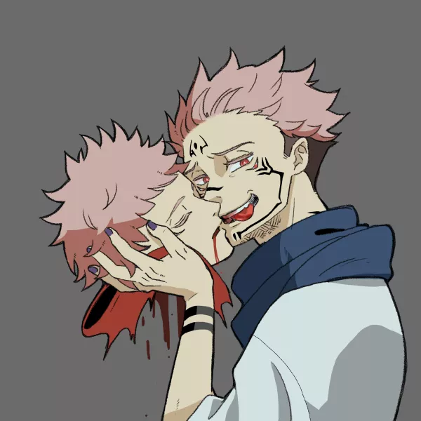 Sukuna kissing Yuji's decapitated head (TW: Gore) [Jujutsu Kaisen] posted by Yaoi_MakesMe_Cum