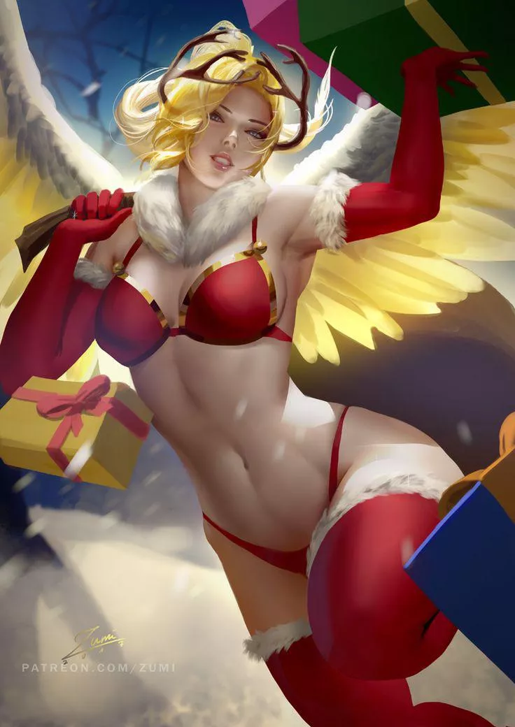 Sultry holiday Mercy (ZumiDraws) posted by INSUBORDINATION-BRUH