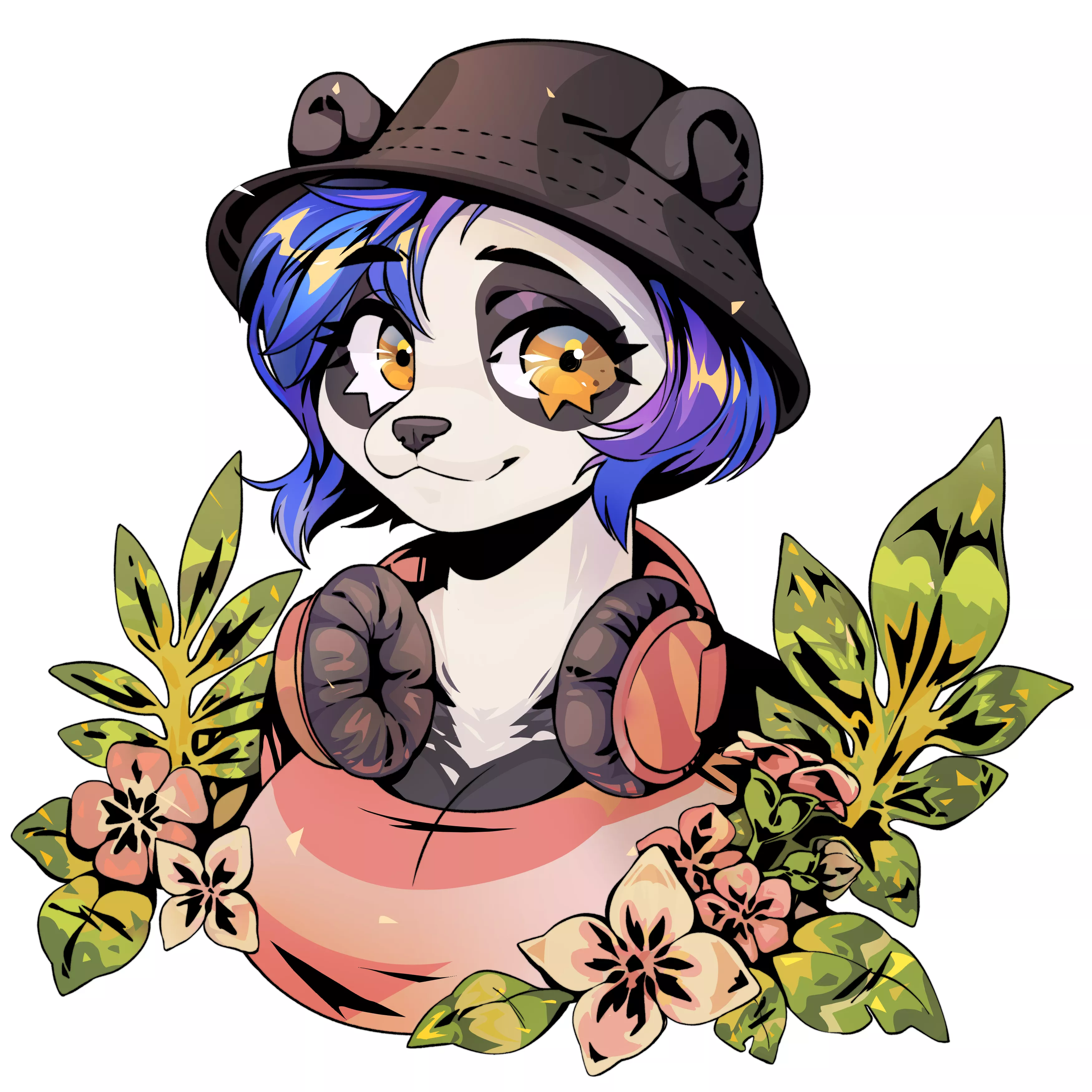 Summer Panda (art by me) posted by CerberaManghas