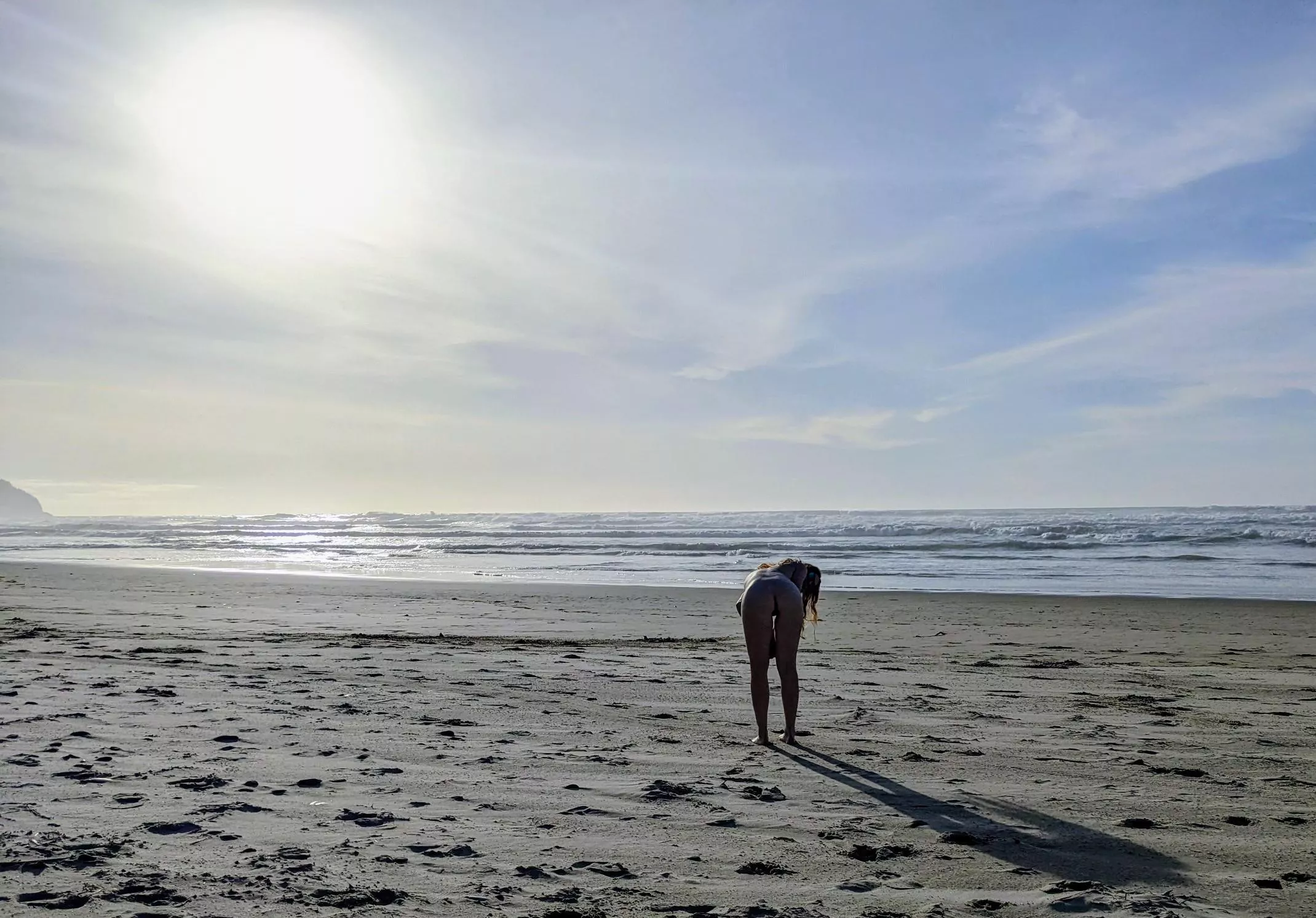 Sunning those buns on the beach ;) posted by naughTBinaturecouple