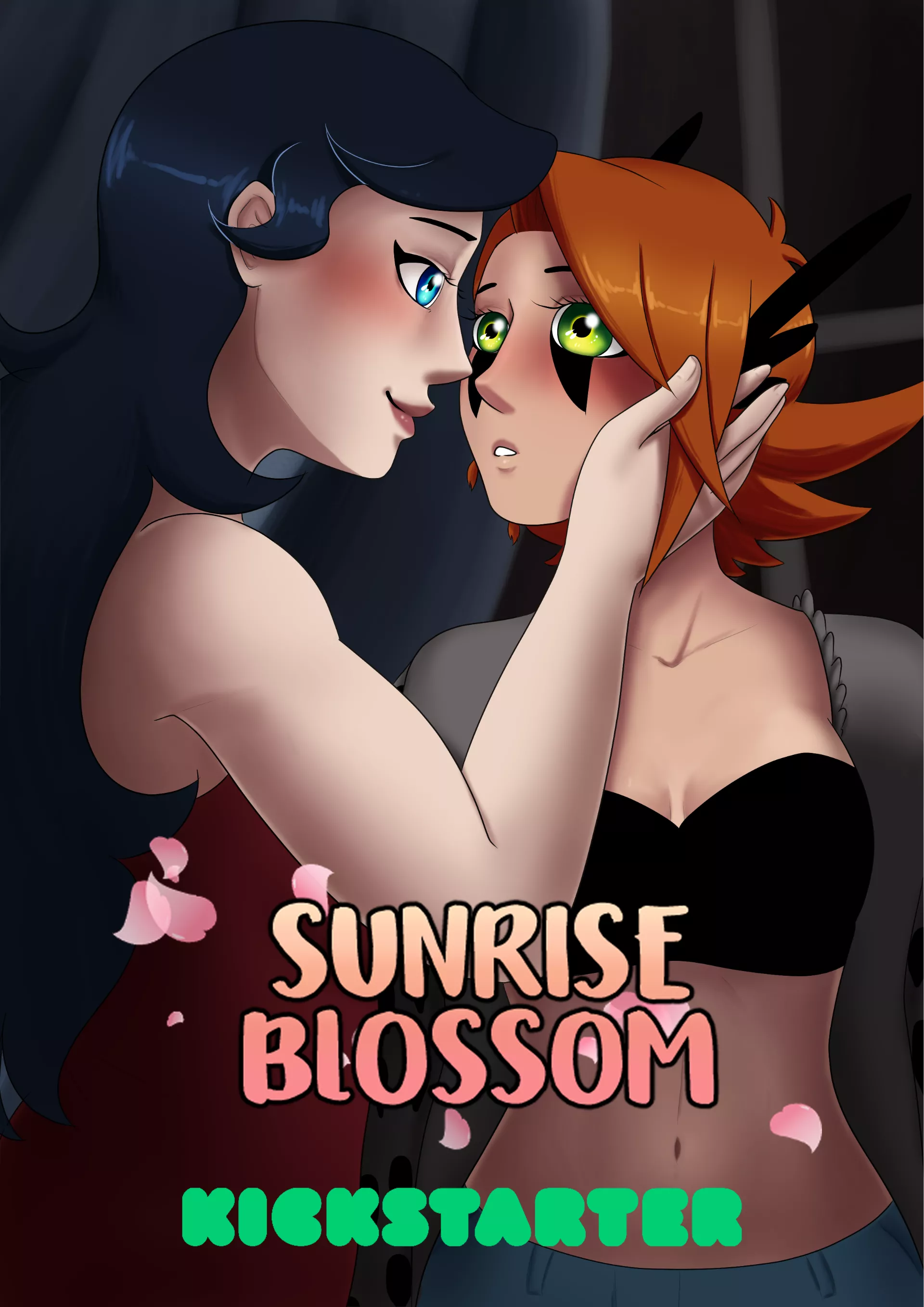 [Sunrise Blossom] vol 2 cover! 🌸🪶💕🦅🌺 It's a reference to the cover of a famous GL manga, can you guess what it is? 💖 Pre-launch link in the comments! posted by NinaAberlein