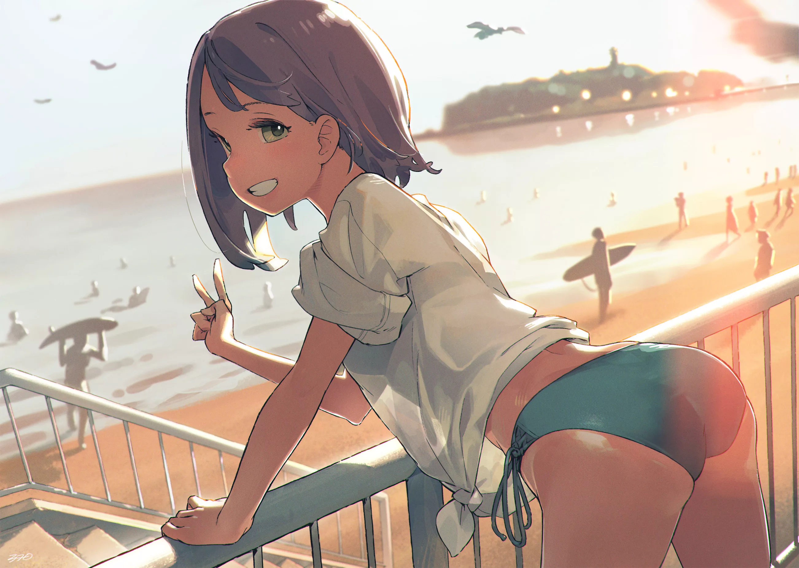 Sunset photo op. [Original] posted by chilidirigible