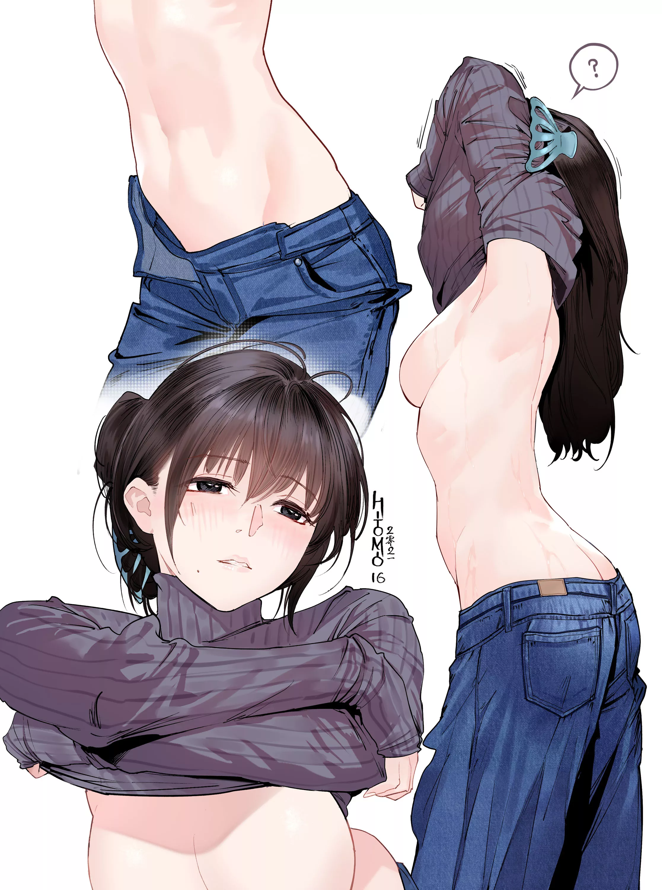 Sweater and jeans. [Original] posted by chilidirigible