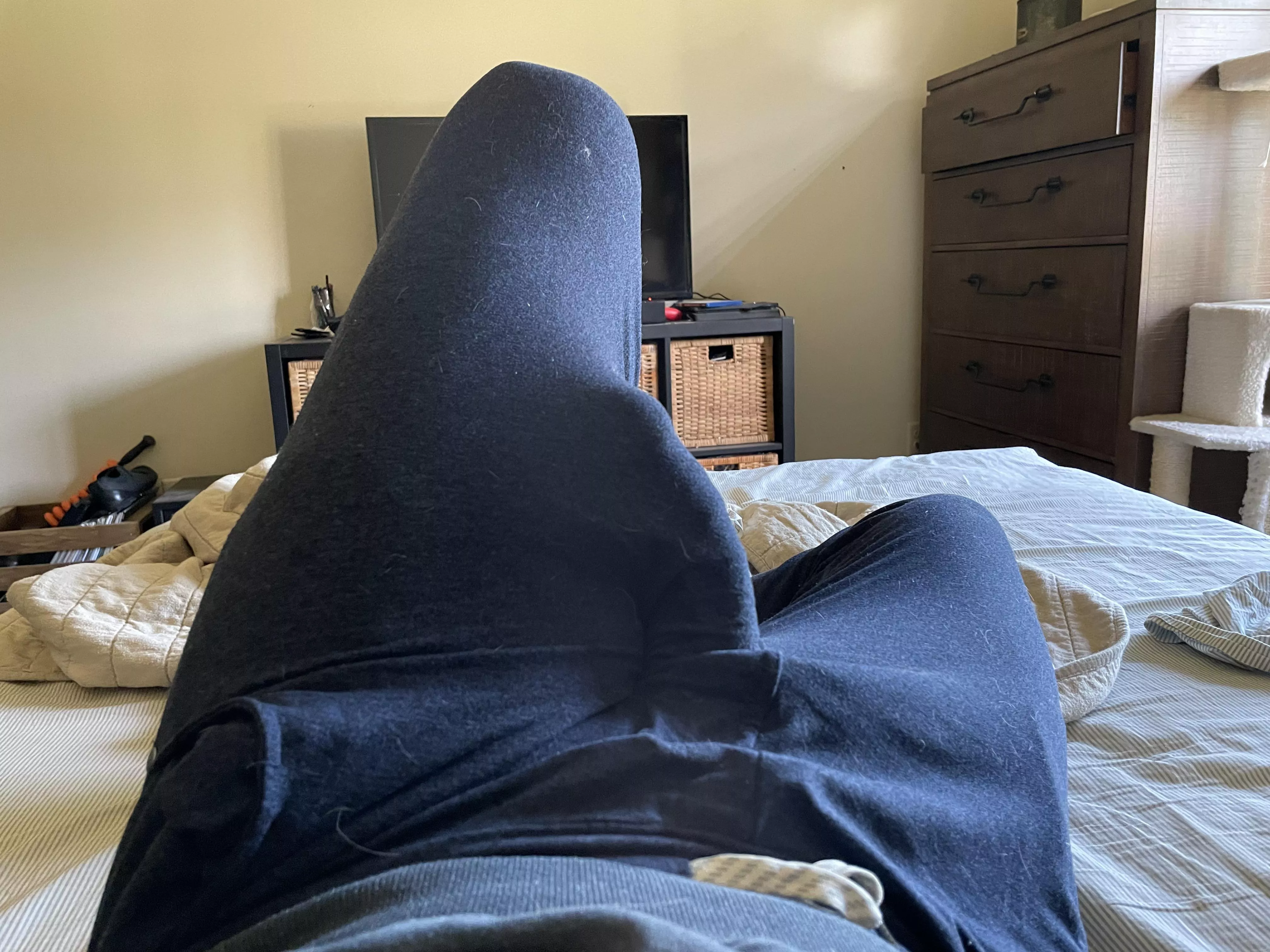 Sweatpants bulge posted by randommd81