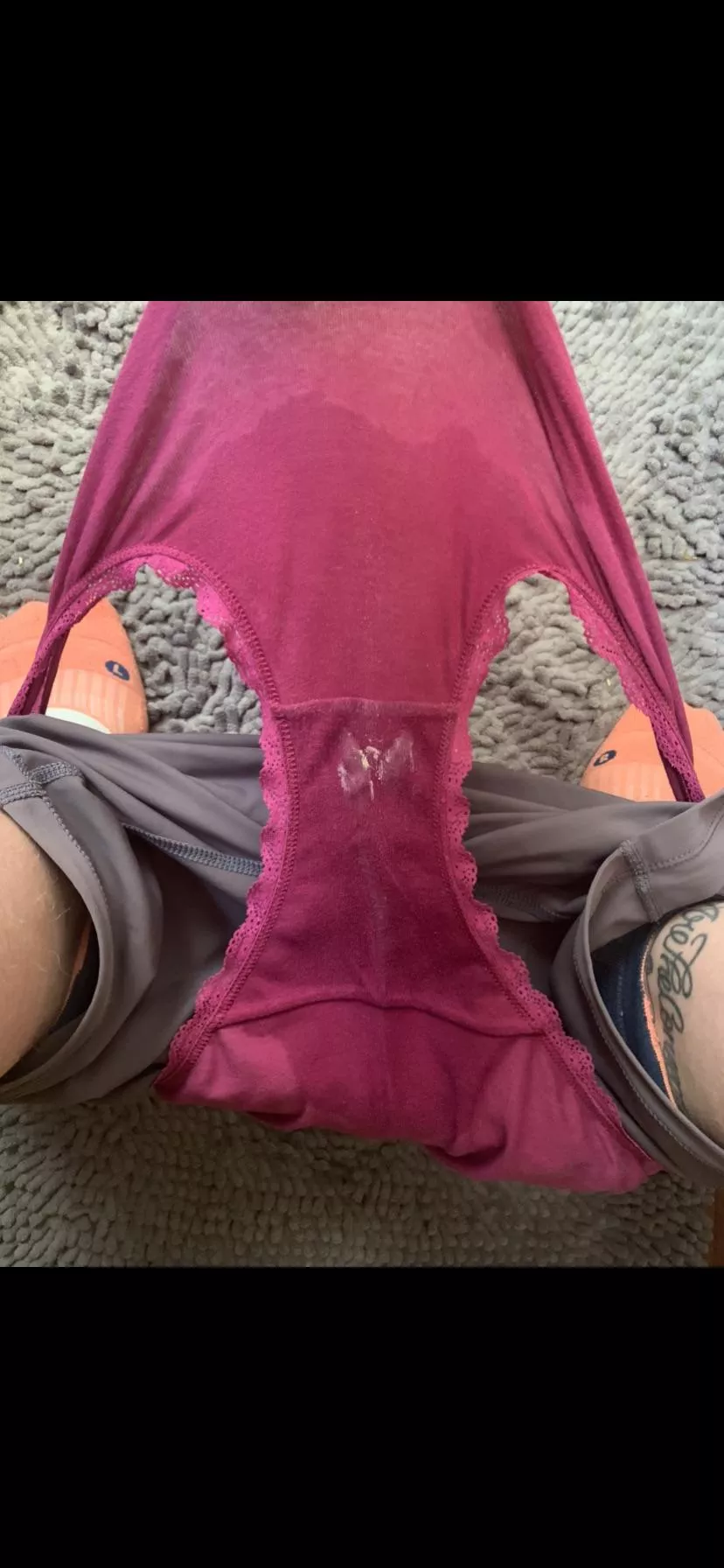 Sweaty, creamy, available to ship now! 2 days worn, 12 mile run and one orgasm. Cotton fullbacks. $30 free shipping. Kik mkrame08 to claim them. [selling][us] posted by mkrame08