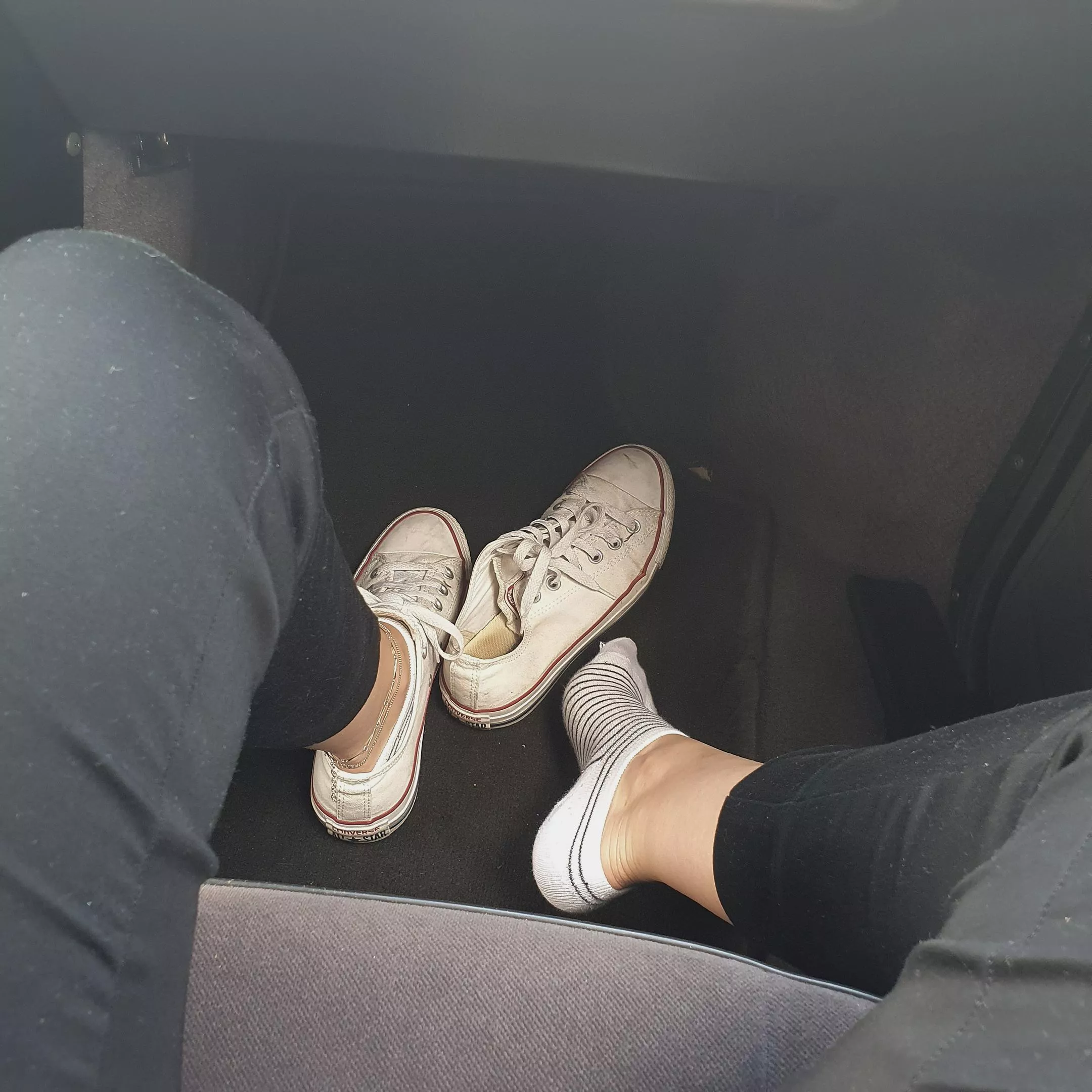 Sweaty feet in the car :p posted by flore_hansen