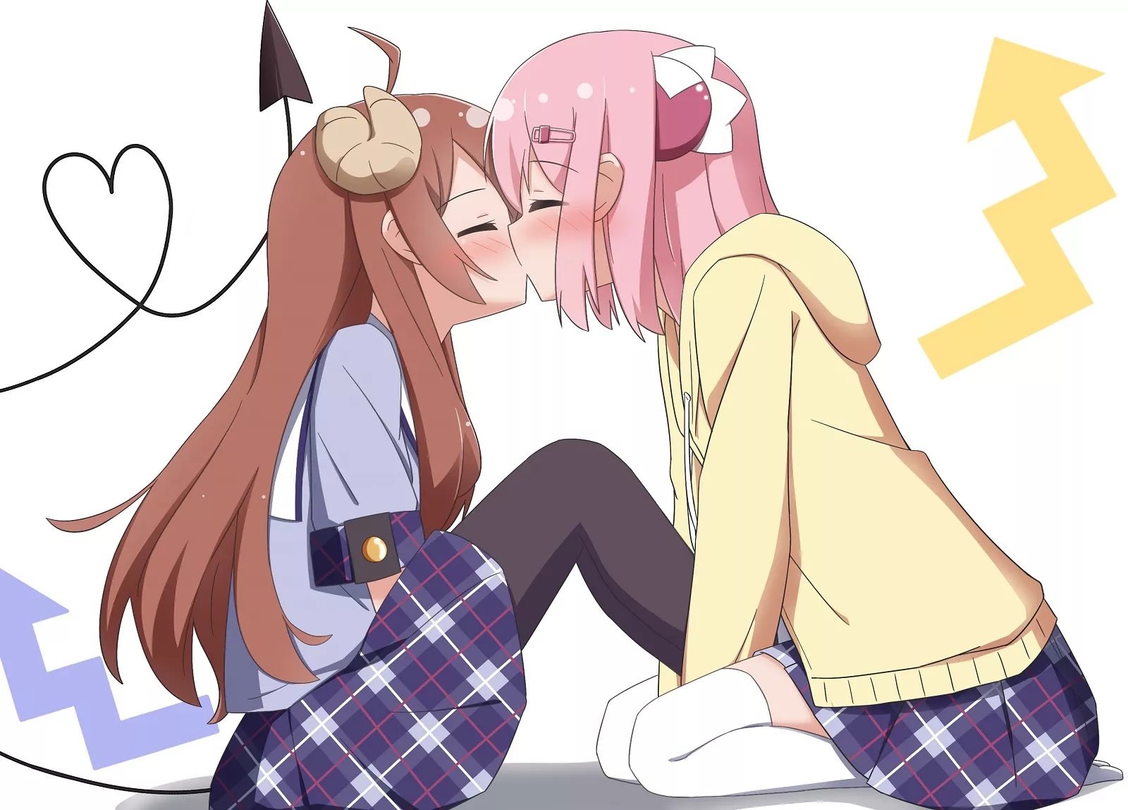 Sweet Kiss [The Demon Girl Next Door] posted by rovidee