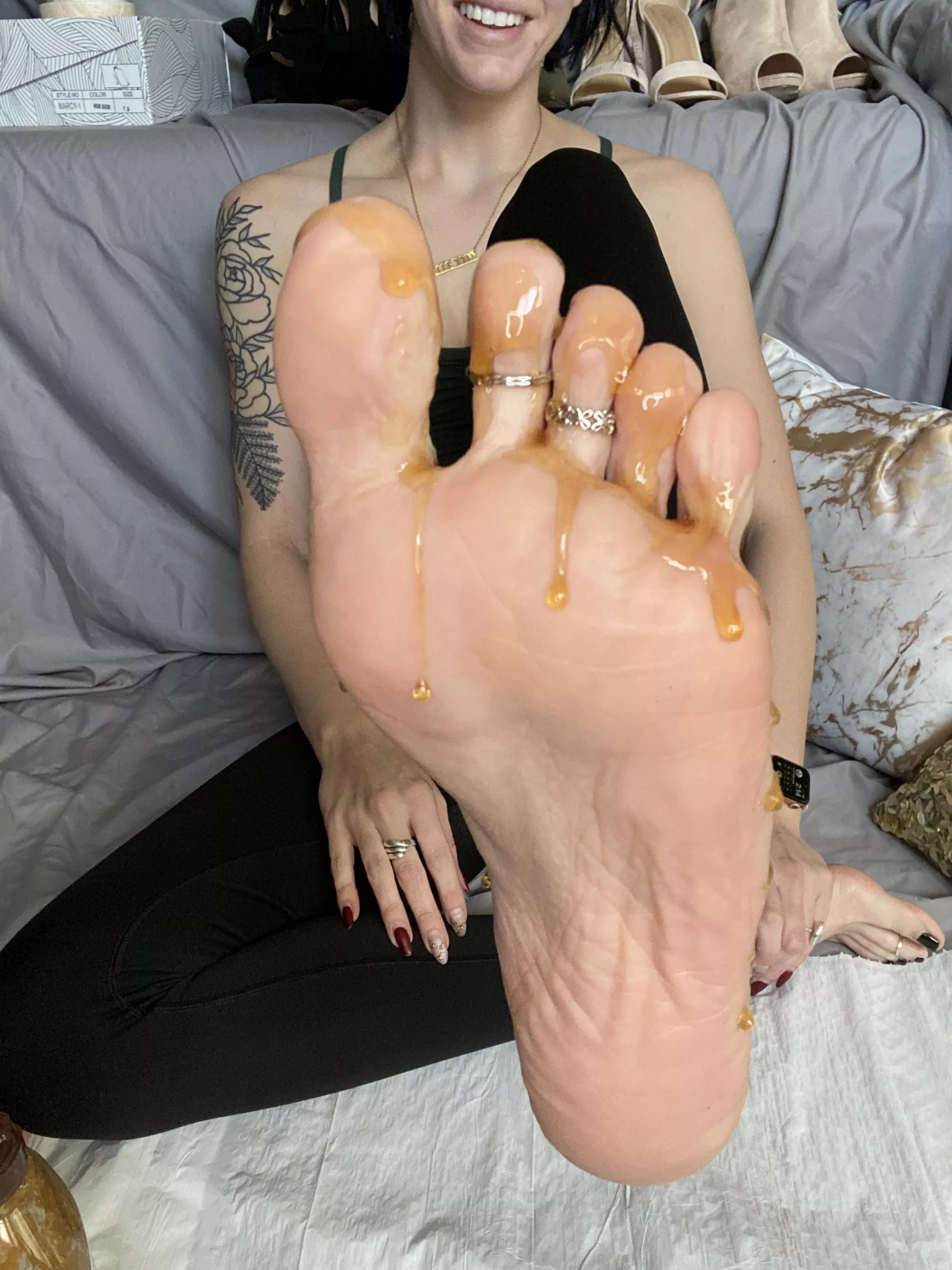 Sweetest toe lollipops around 😍 posted by feetmaze