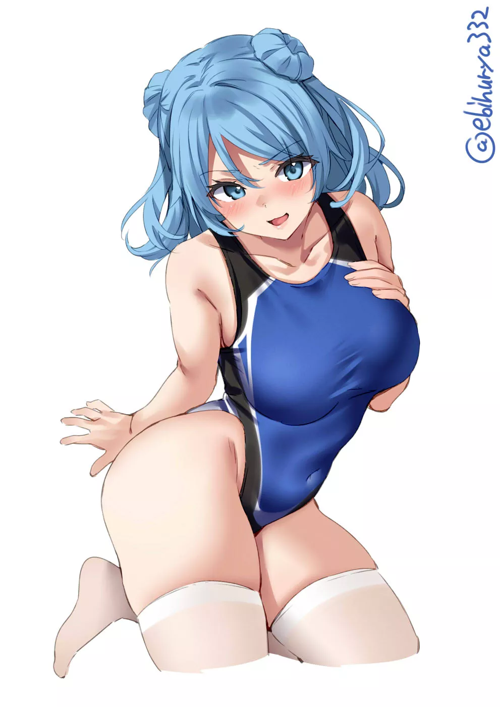 Swimsuit Blush Urakaze (Ebifurya) [Kantai Collection] posted by sequence_string