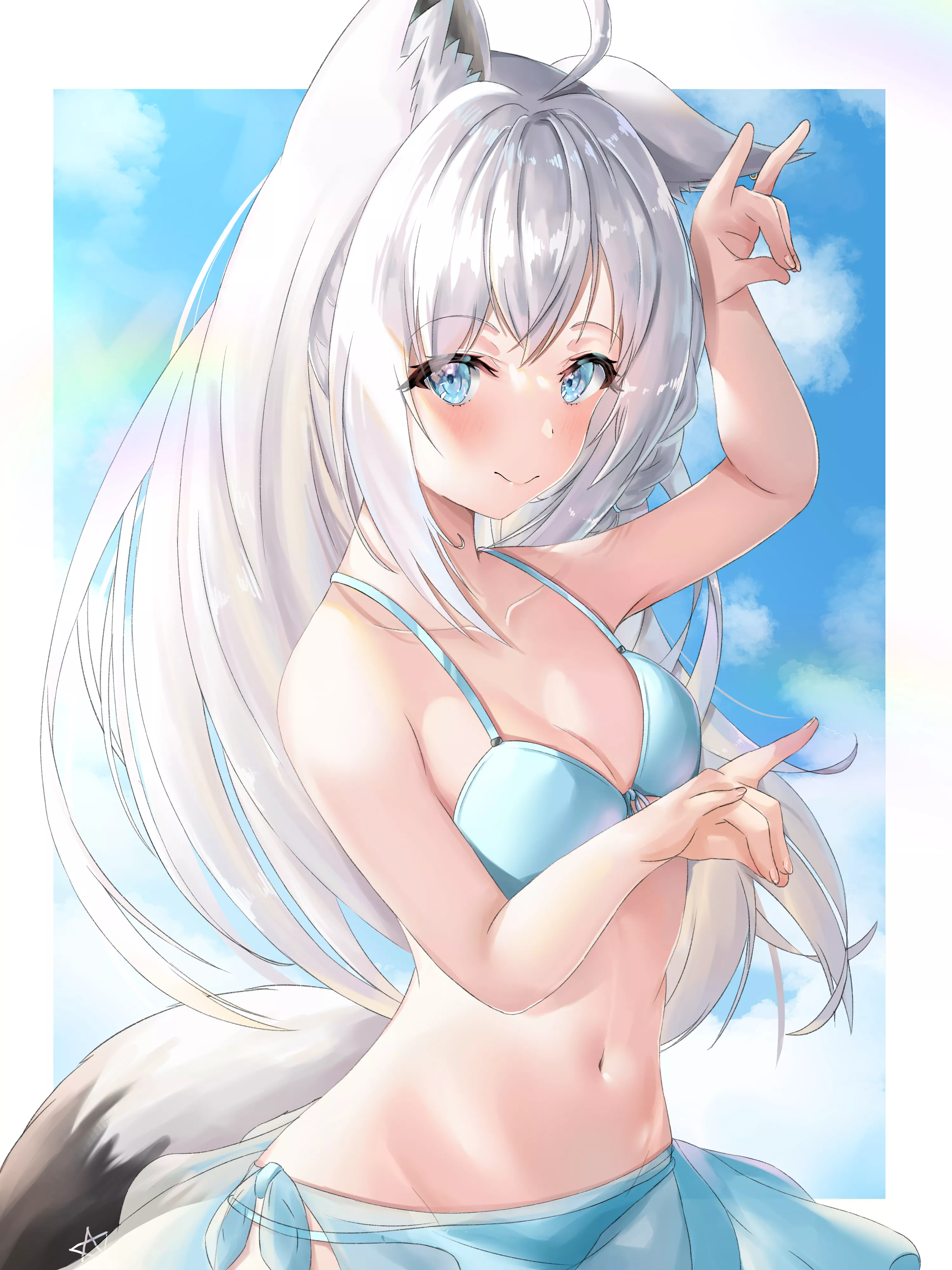 Swimsuit Fubuki [Hololive] posted by leon_sen