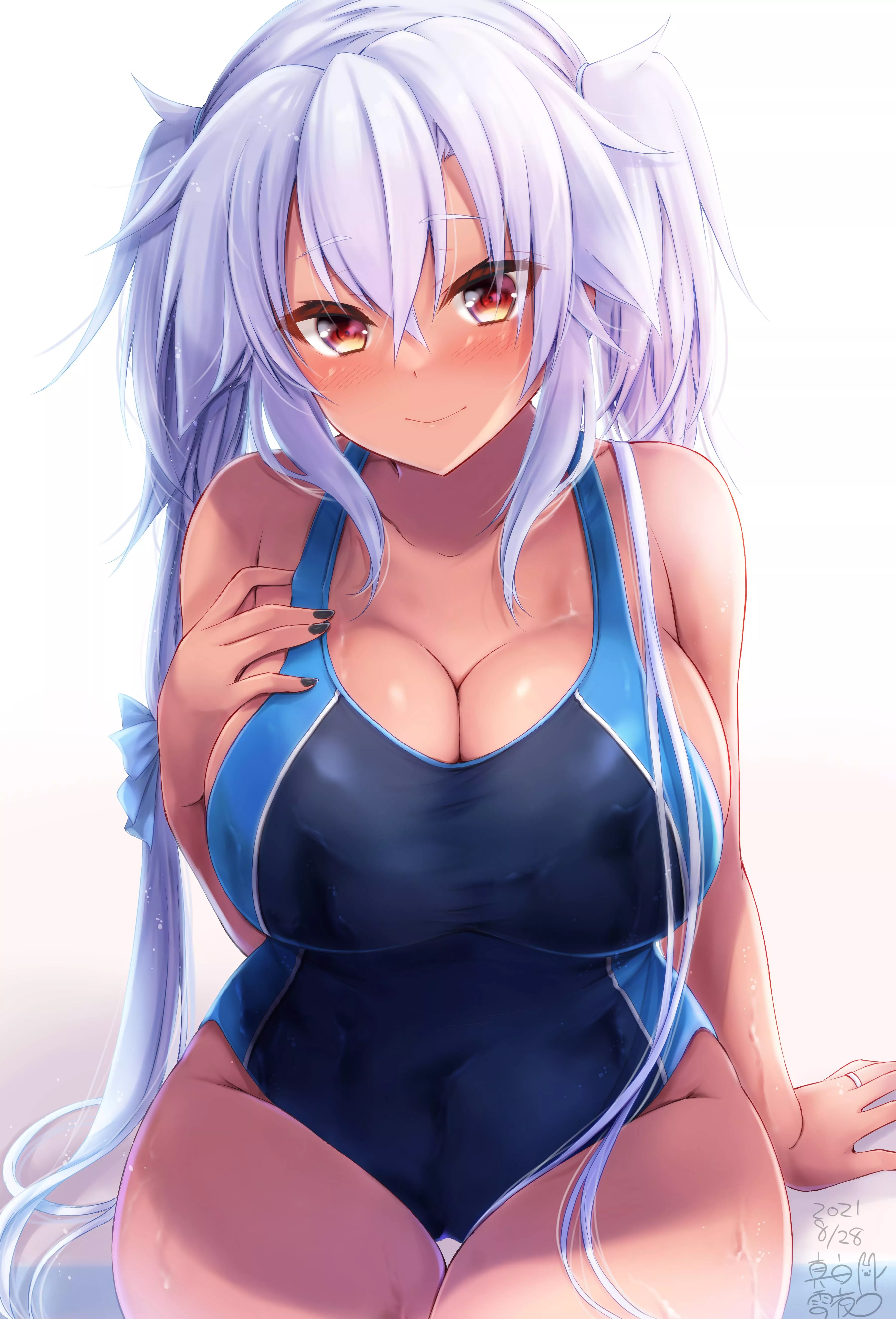 Swimsuit Musashi (Mashiro Yukiya) [Kantai Collection] posted by sequence_string