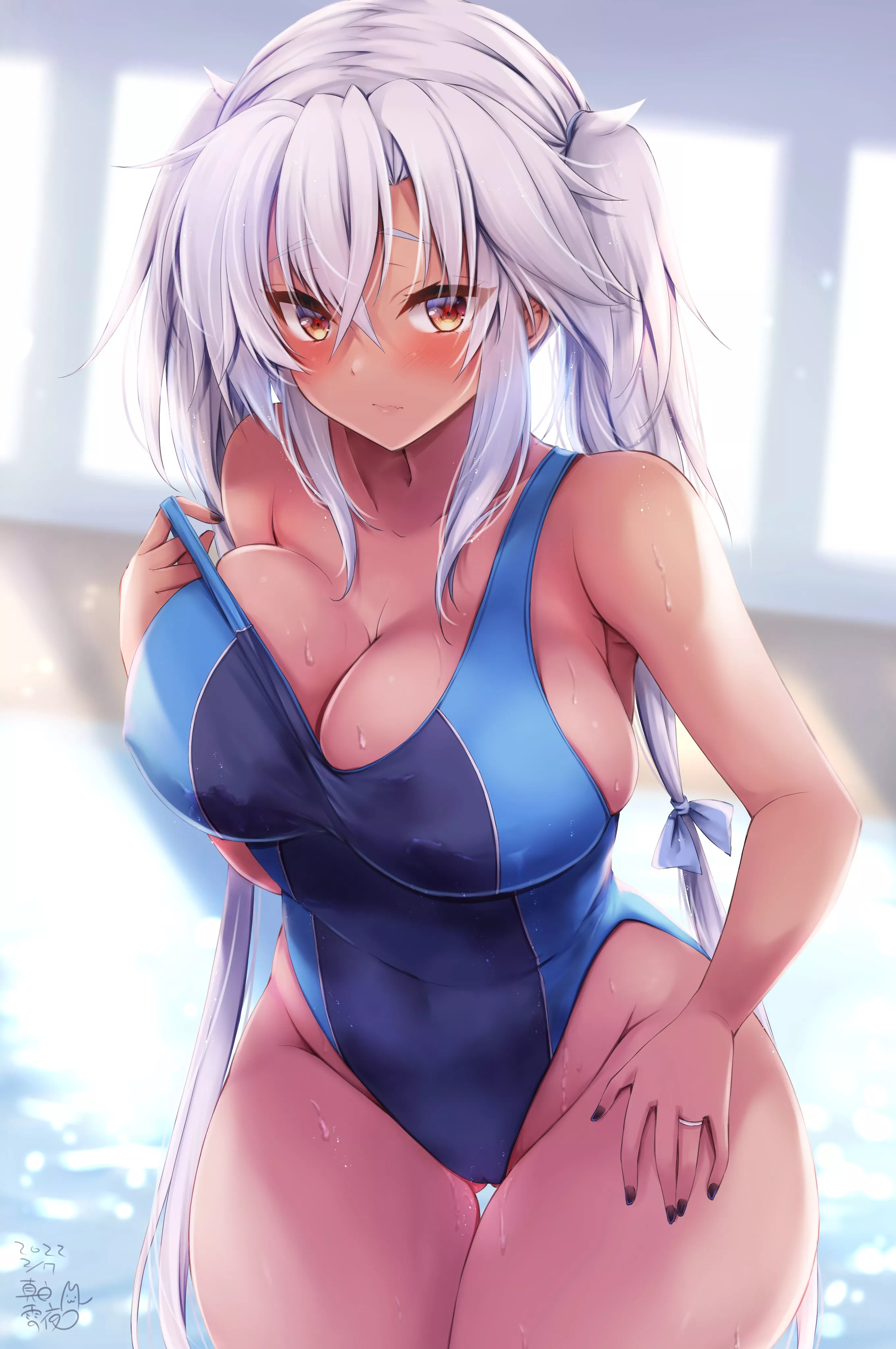 Swimsuit Musashi (Mashiro Yukiya) [Kantai Collection] posted by sequence_string