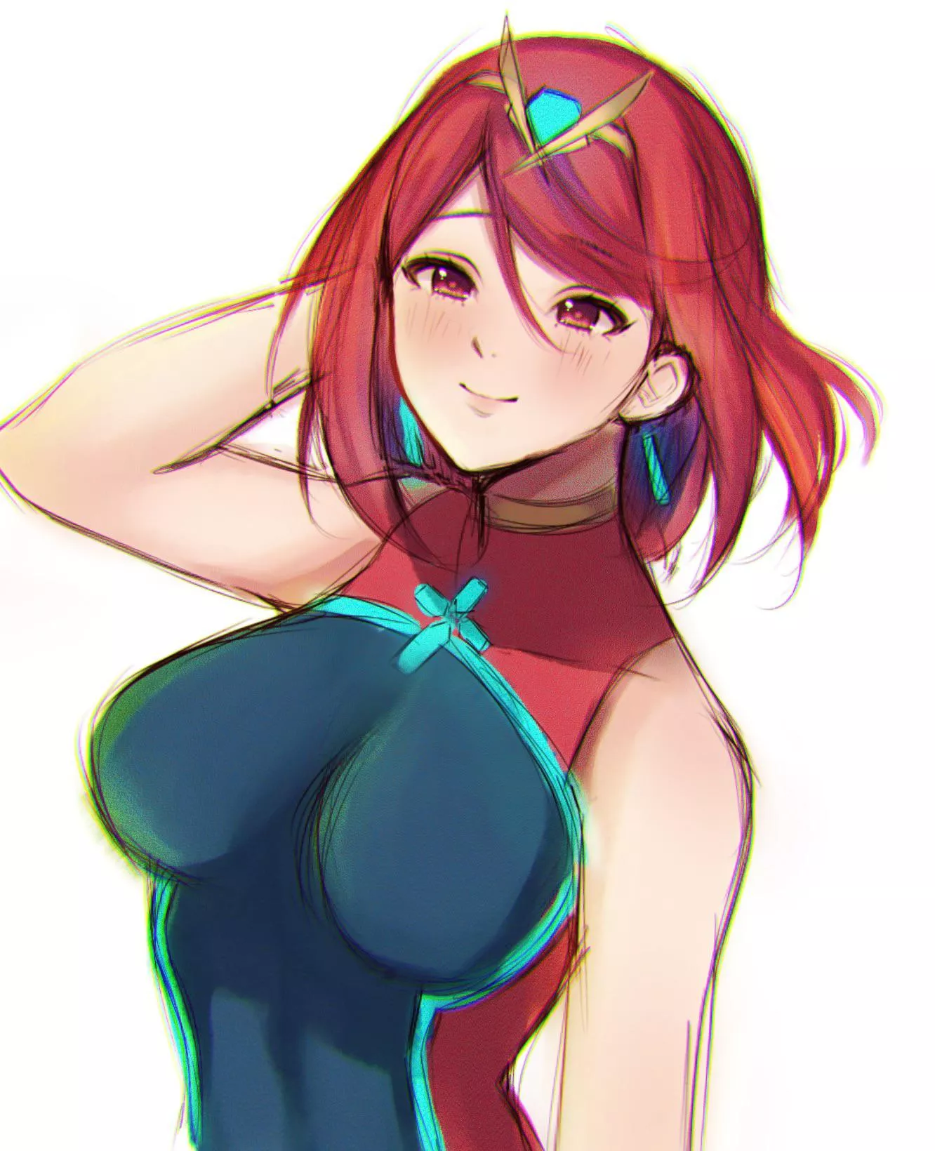 Swimsuit Pyra (support twitter @cozybambii) posted by jxh_soda