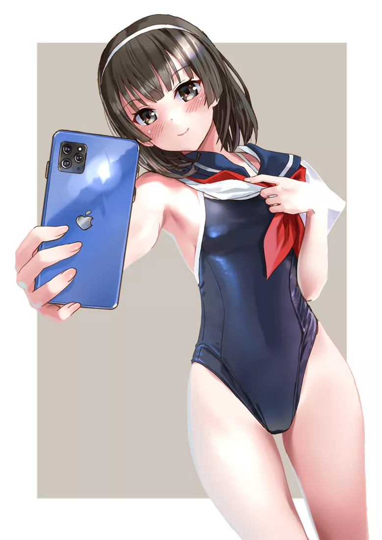 Swimsuit sailor selfie. [Original] posted by chilidirigible