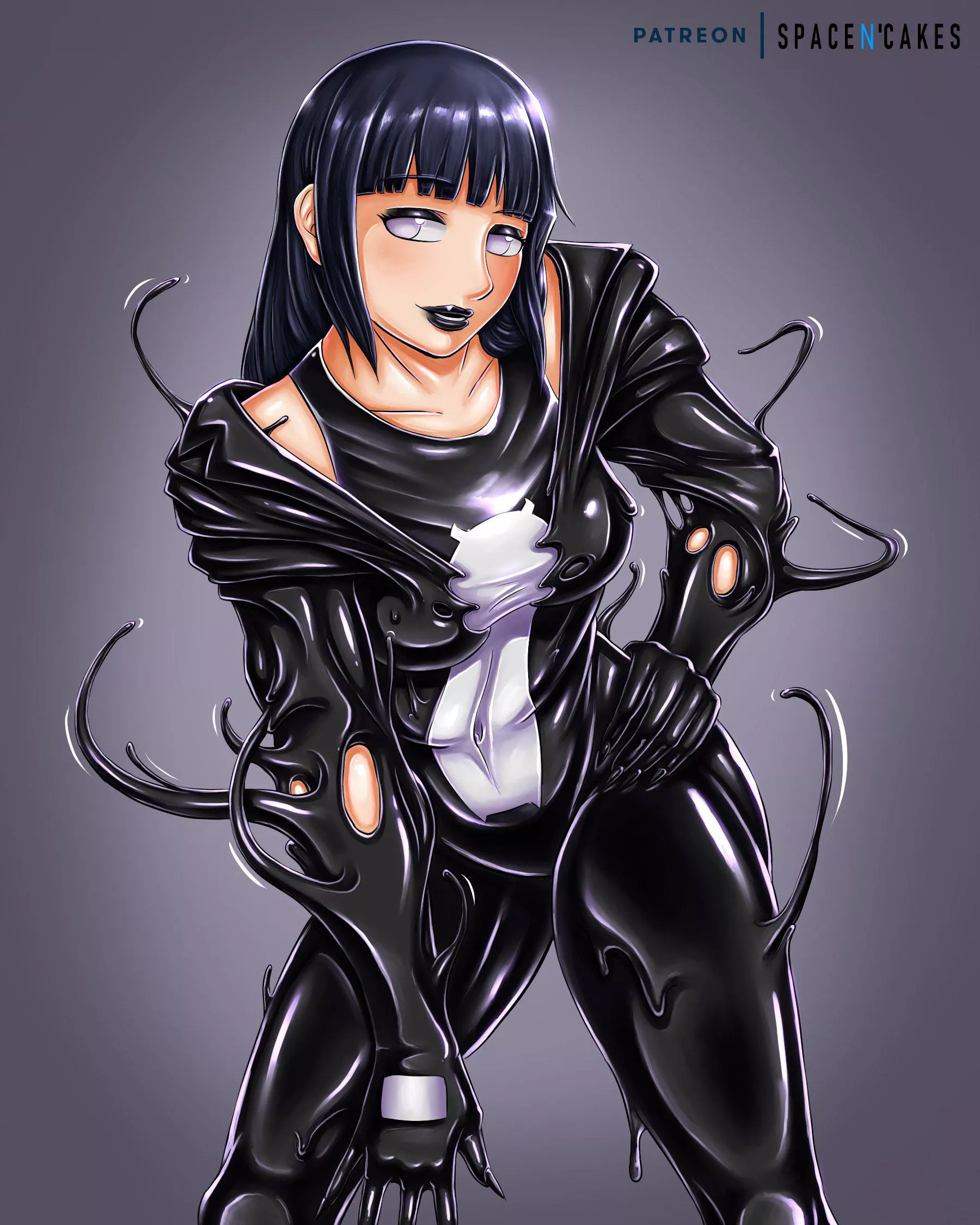 Symbiote Latex Hinata (SpaceNCakes) [Naruto] posted by SpaceNCake