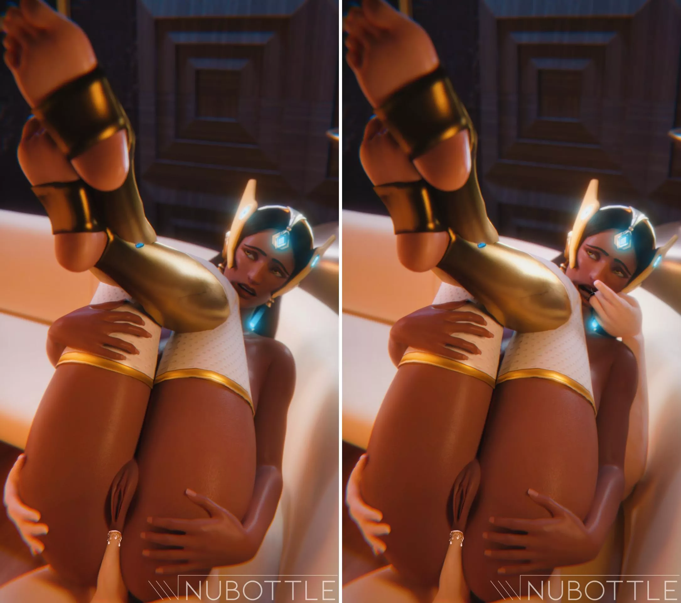 Symmetra's new skin celebration (NuBottle) [Overwatch] posted by protoshujin