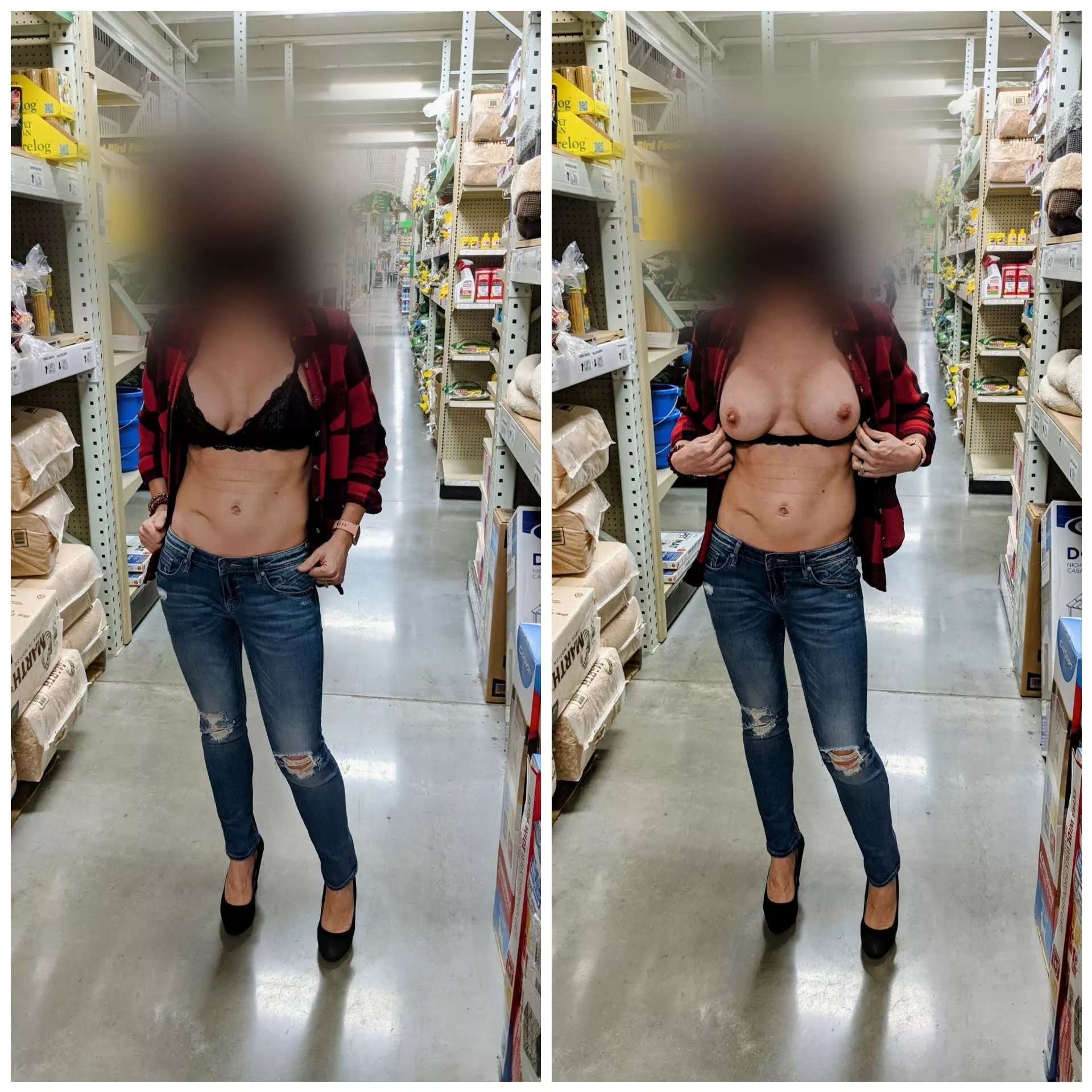 Take my wife shopping and her tits come out posted by Captain_5