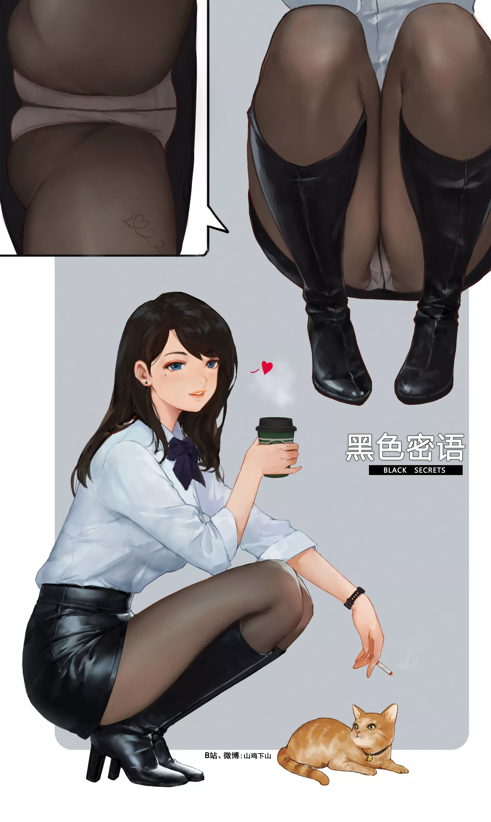 Taking a Coffee Break [Original] posted by CheetahSperm18