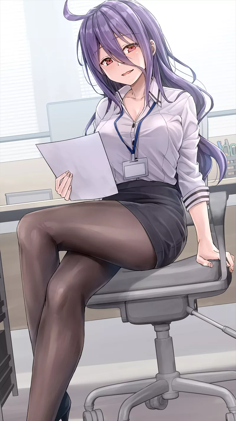 Taking a Seat in her Chair [Original] posted by CheetahSperm18