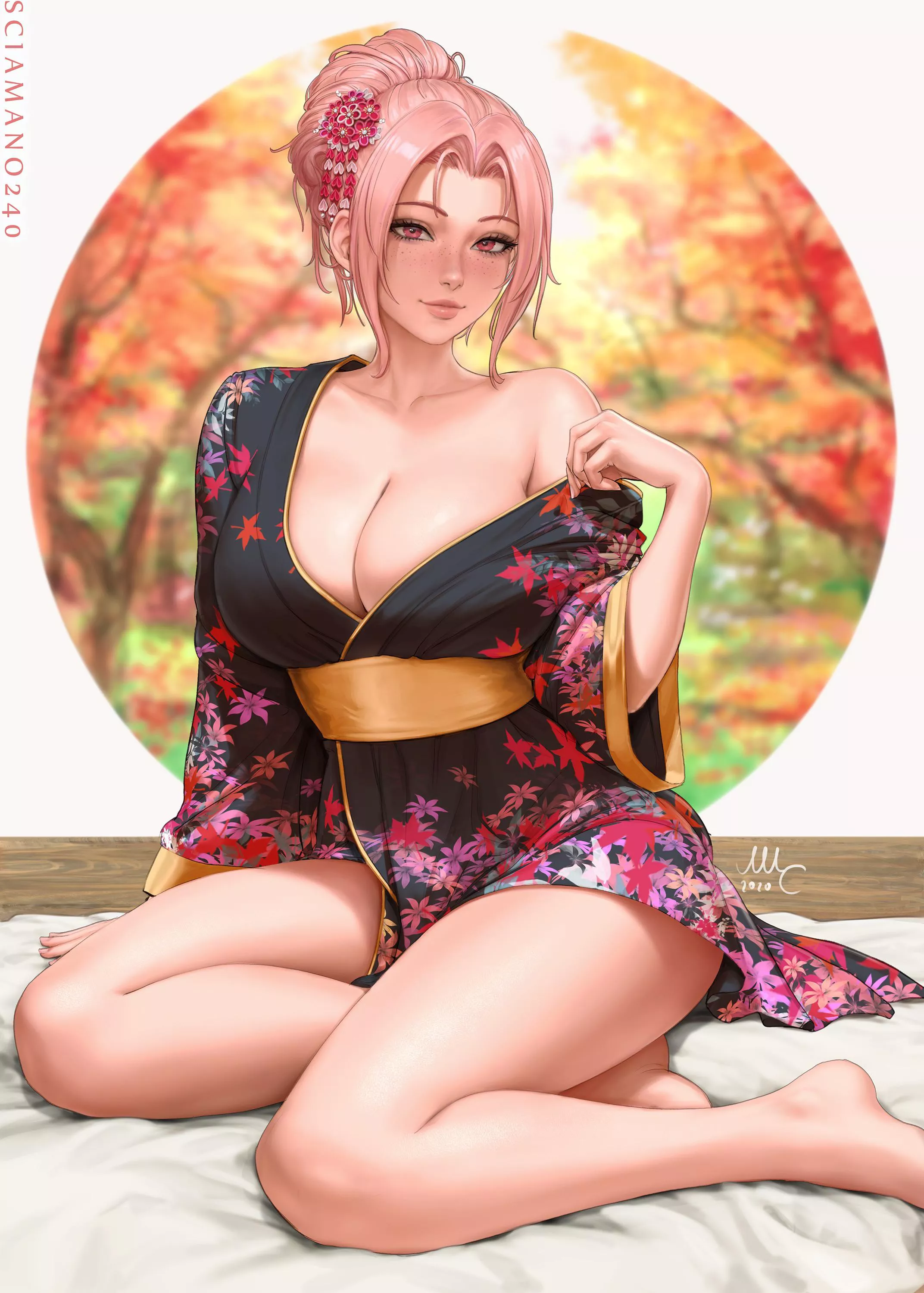 Taking off her Yukata (Sciamano240) posted by andrewbaek1