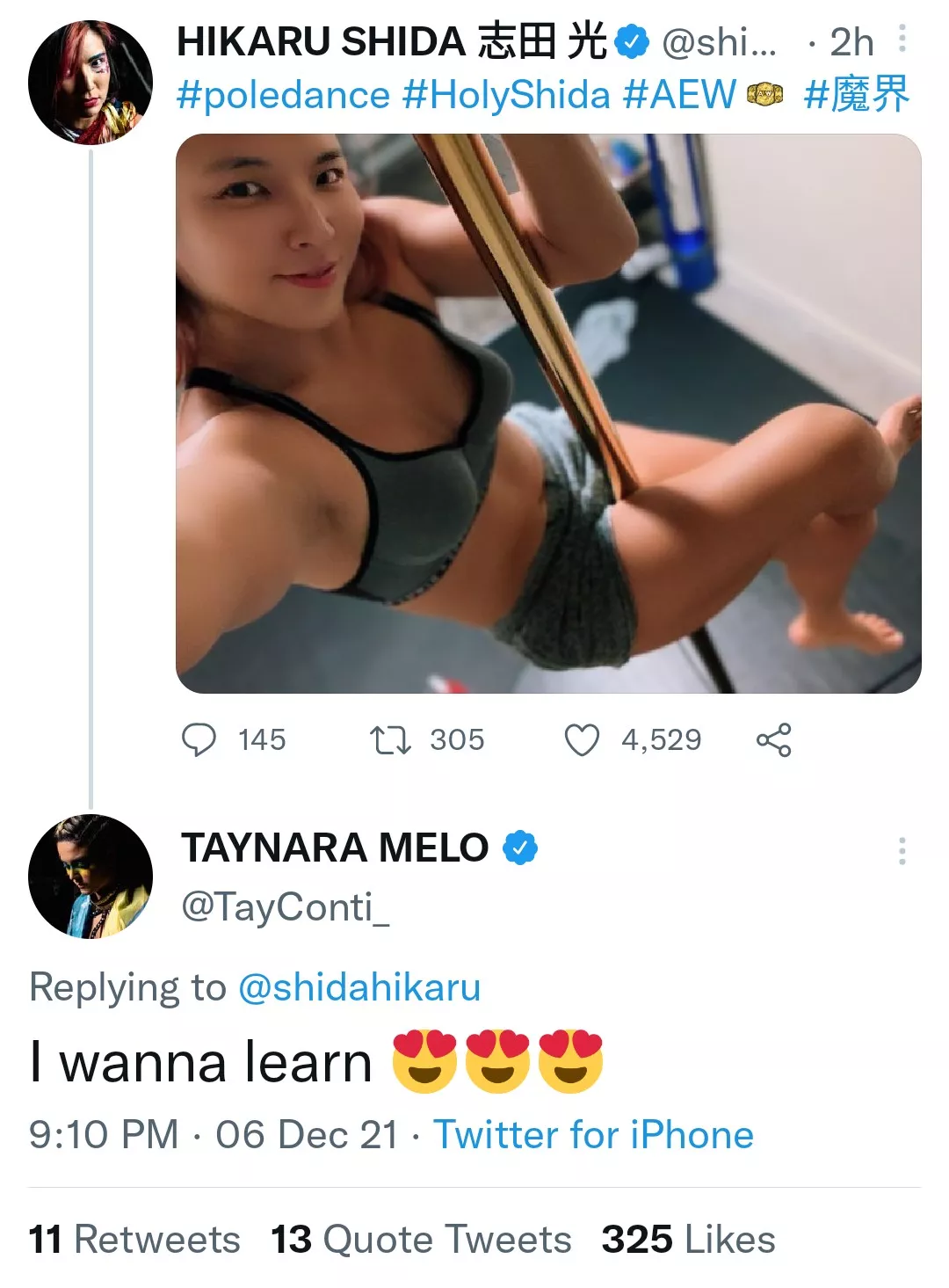 Tay Conti would break the sub if she did pole dancing posted by Demonwiser