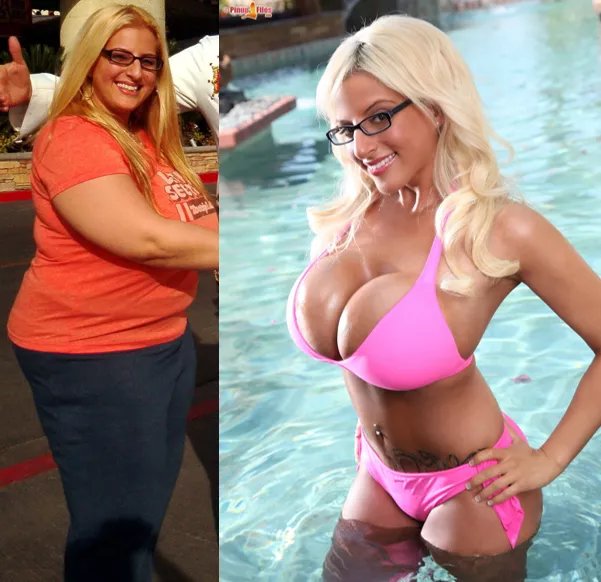 Taylor Stevens: From chubby to plastic titted Bimbo posted by lacthepac