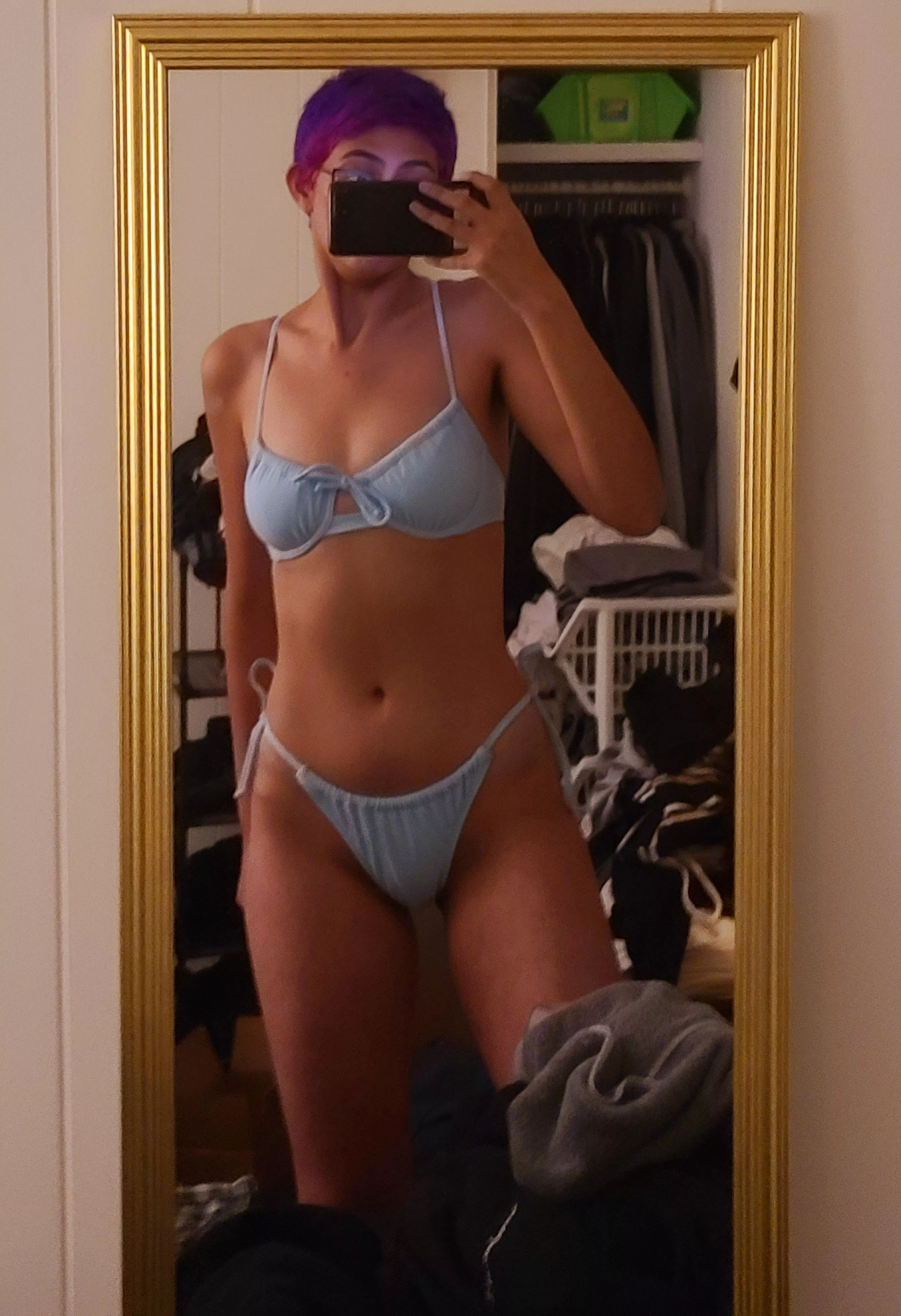 teeny blue bikini 🌊 posted by mocha-me-crazy