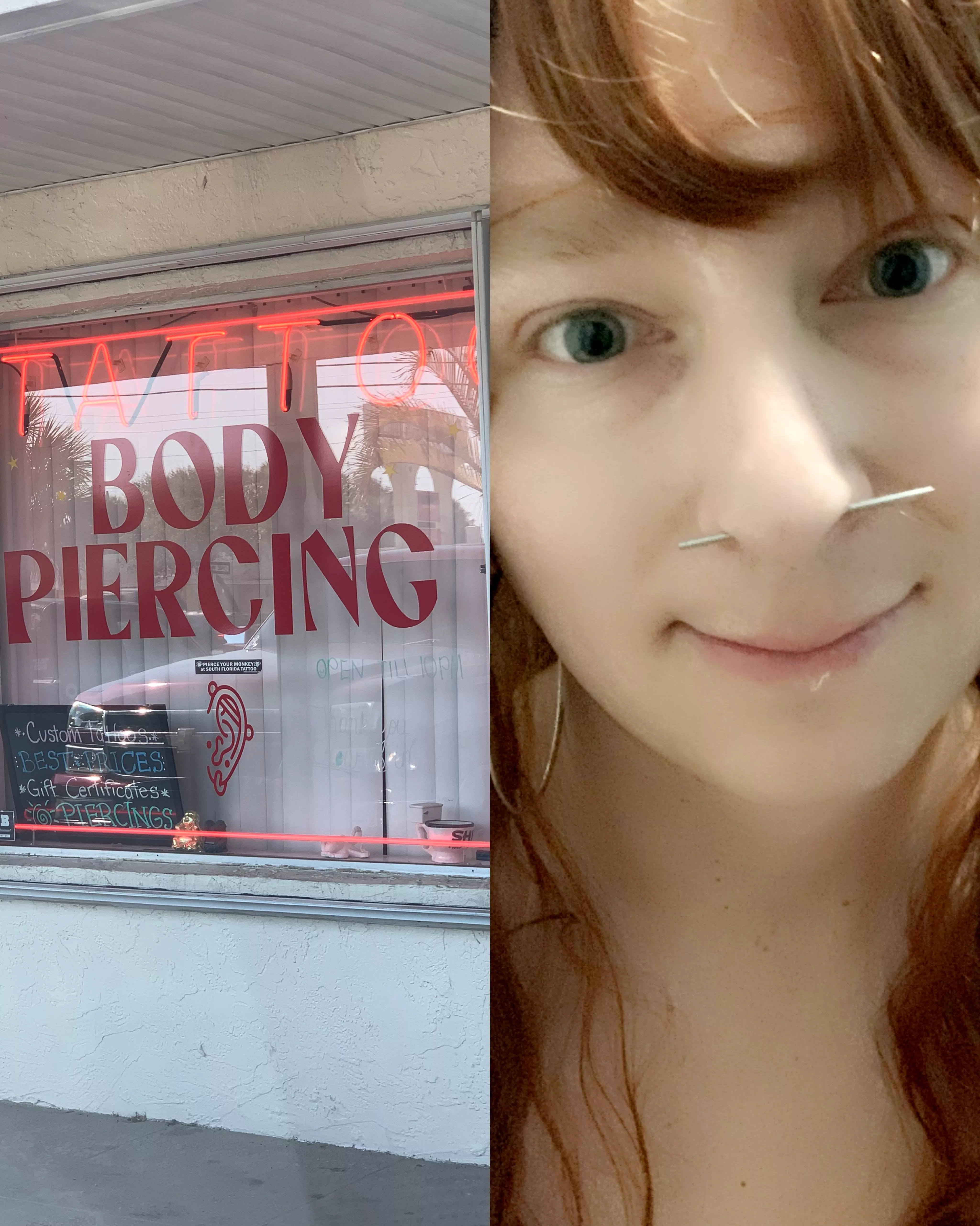 That's right you better believe I sent this sissy bitch Dana to get her nose pierced while wearing her wig and earrings 😈 I needed to match her tongue piercing with a nose one. How else is she going to be a perfect sissy fuck doll 😇 posted by The_OG_DaddyDave