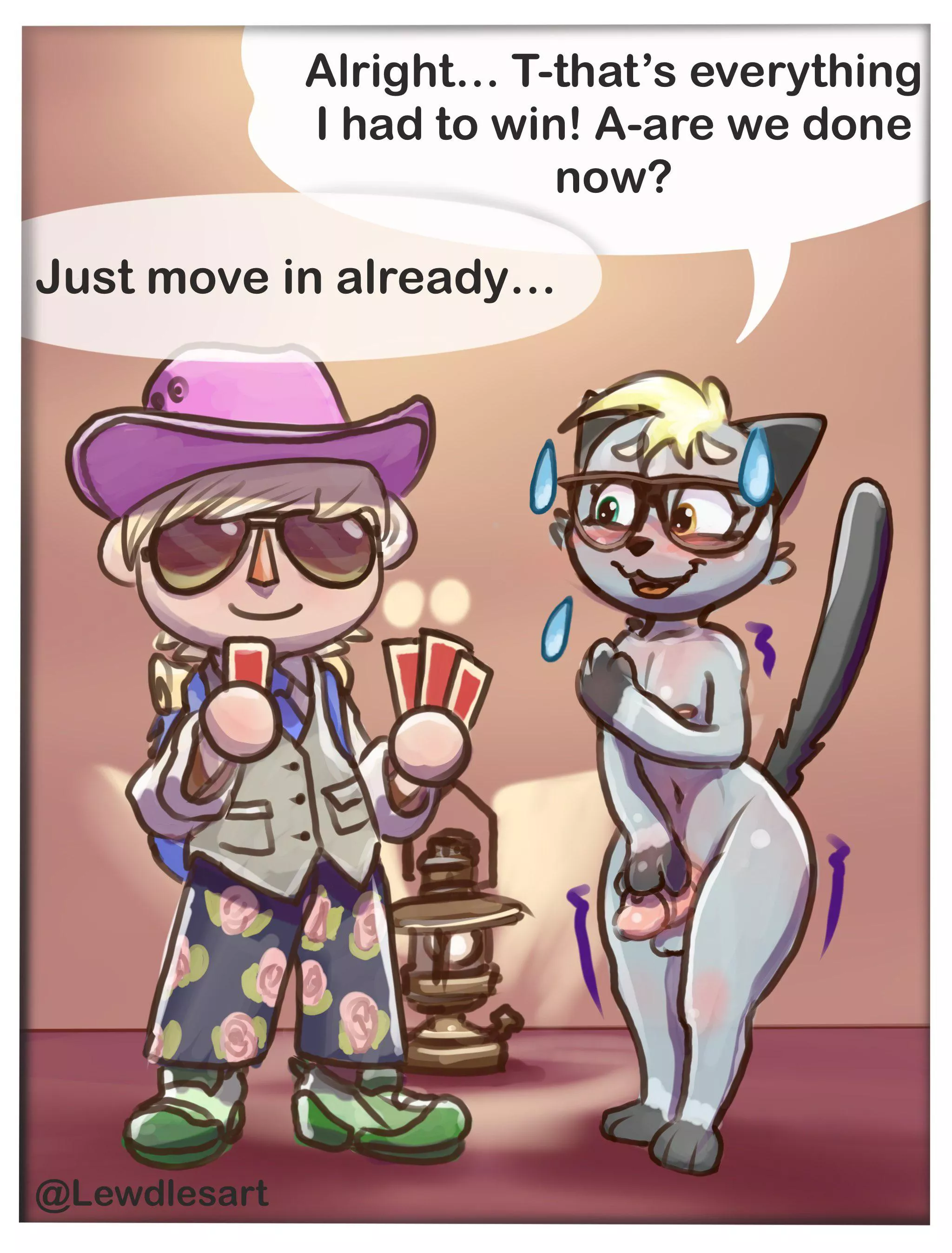 The (card) games we play. (@Lewdlesart/OC) posted by Lewdles_