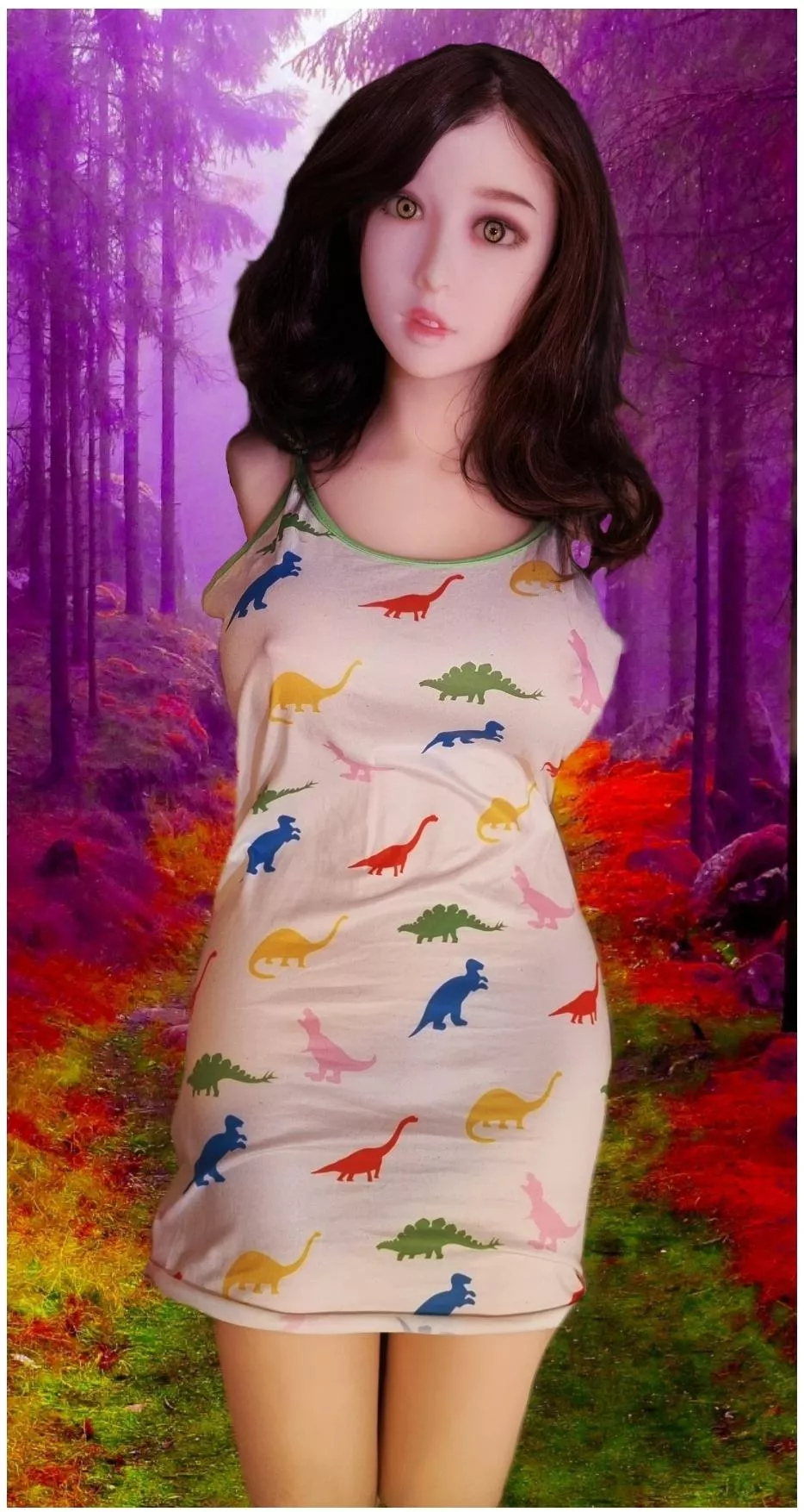 The lovable Ariel, in a forest. Hanidoll torso posted by fenberry24