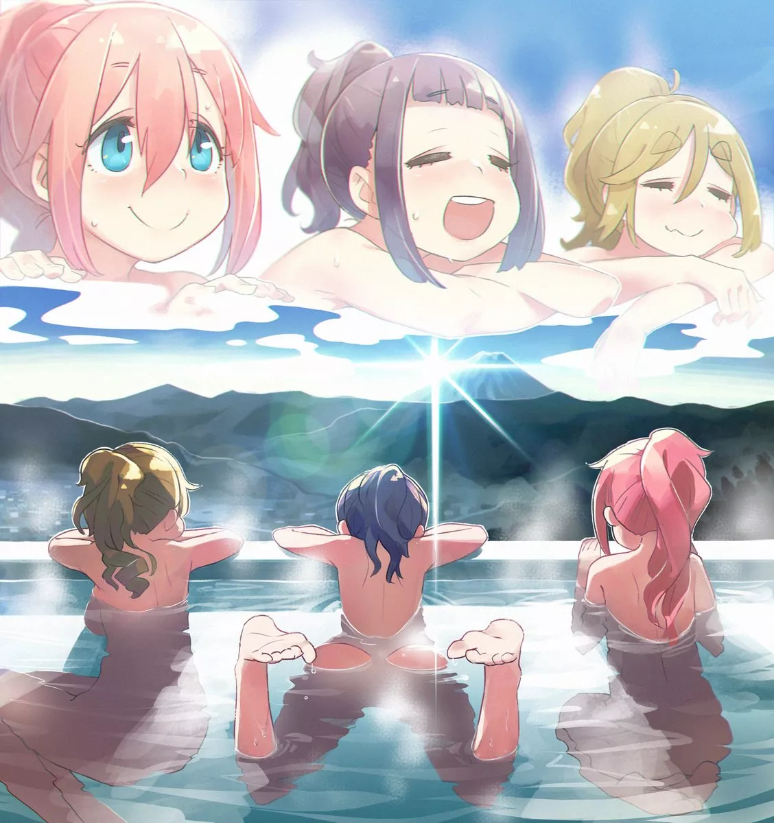 The Outclub sees a lot of each other. [YuruCamp△] posted by chilidirigible