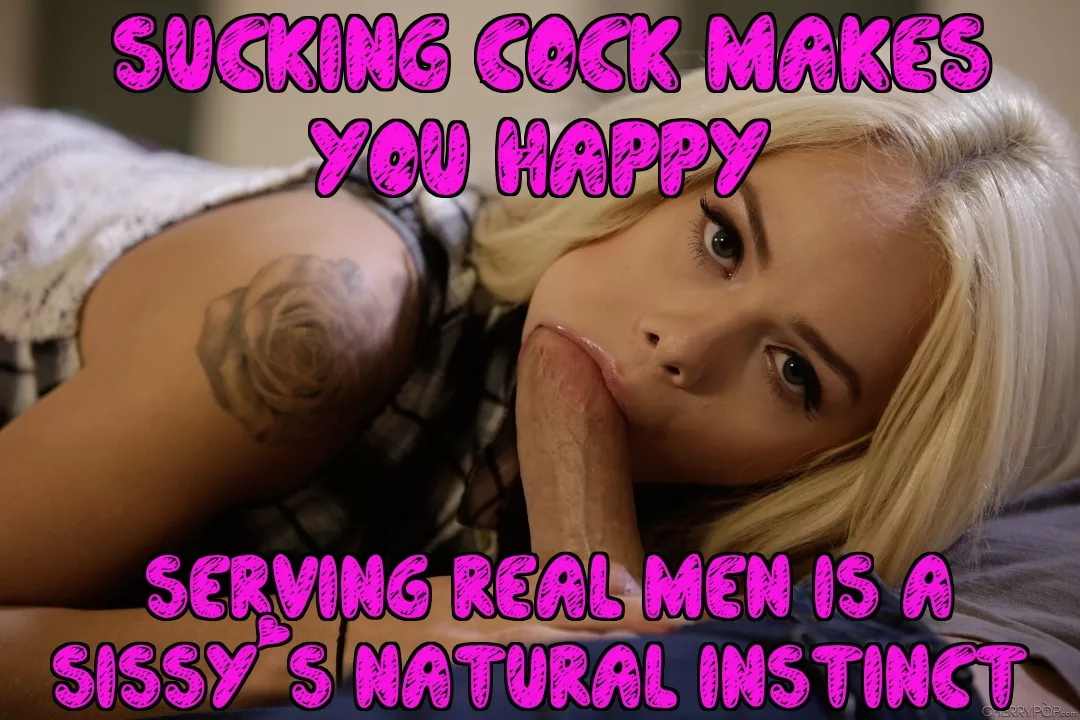 The path to inner peace begins with a dick in your mouth 😘 posted by sissy-mindy