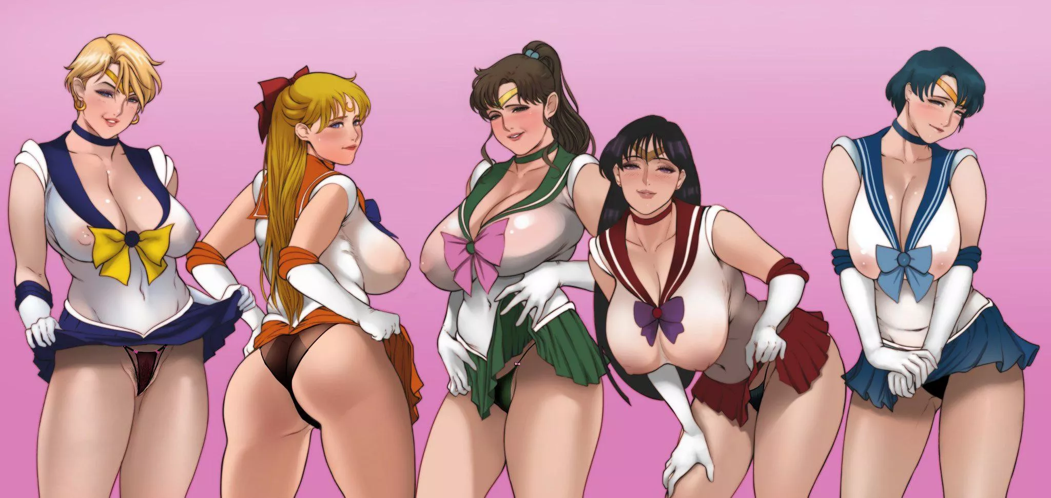 The sailor scouts are Sailor Milfs. posted by Hafuronin85