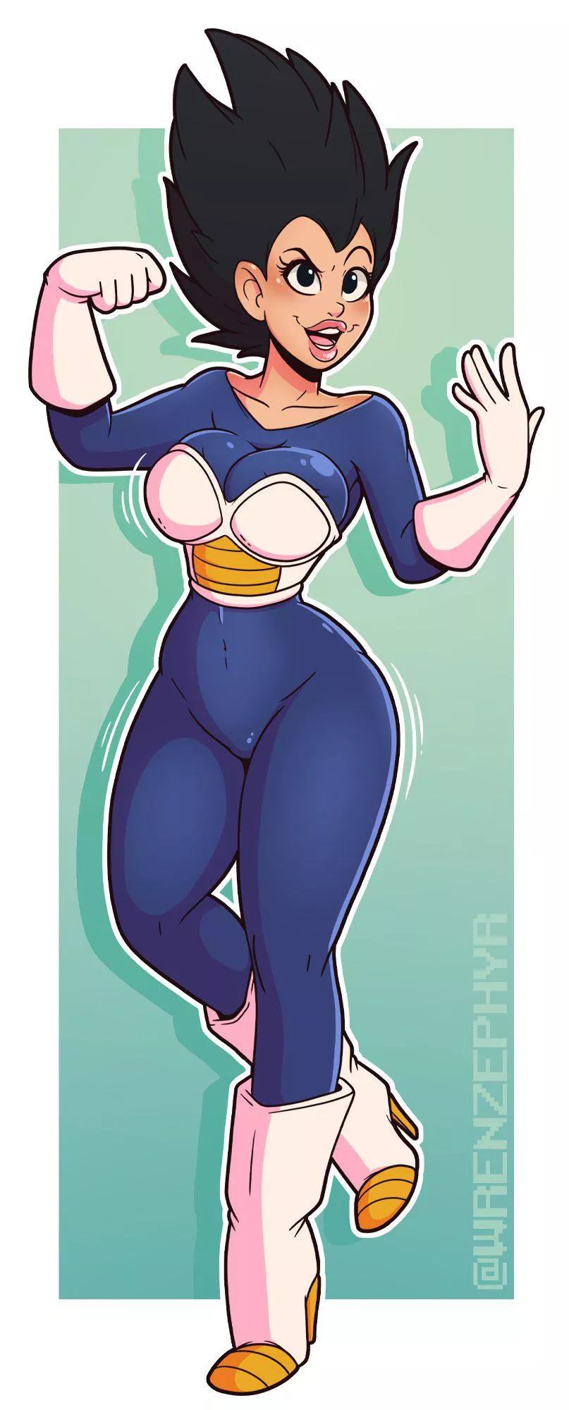 The Saiyan Queen Vegeta [Male —> Female] by Wren Zephyr posted by internetguy730